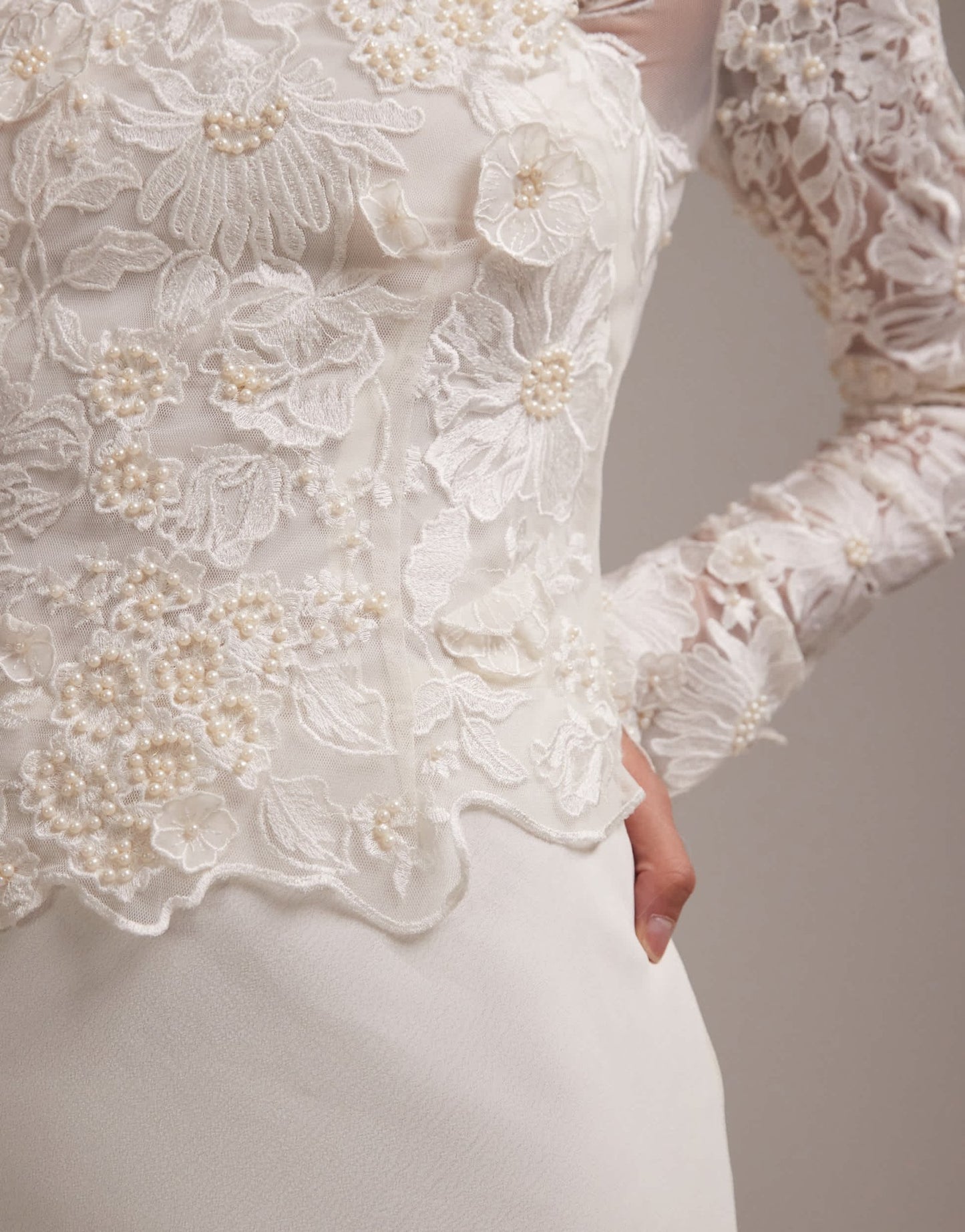 ASOS DESIGN embroidered bodice hybrid maxi wedding dress with train - ASOS Sample Sale