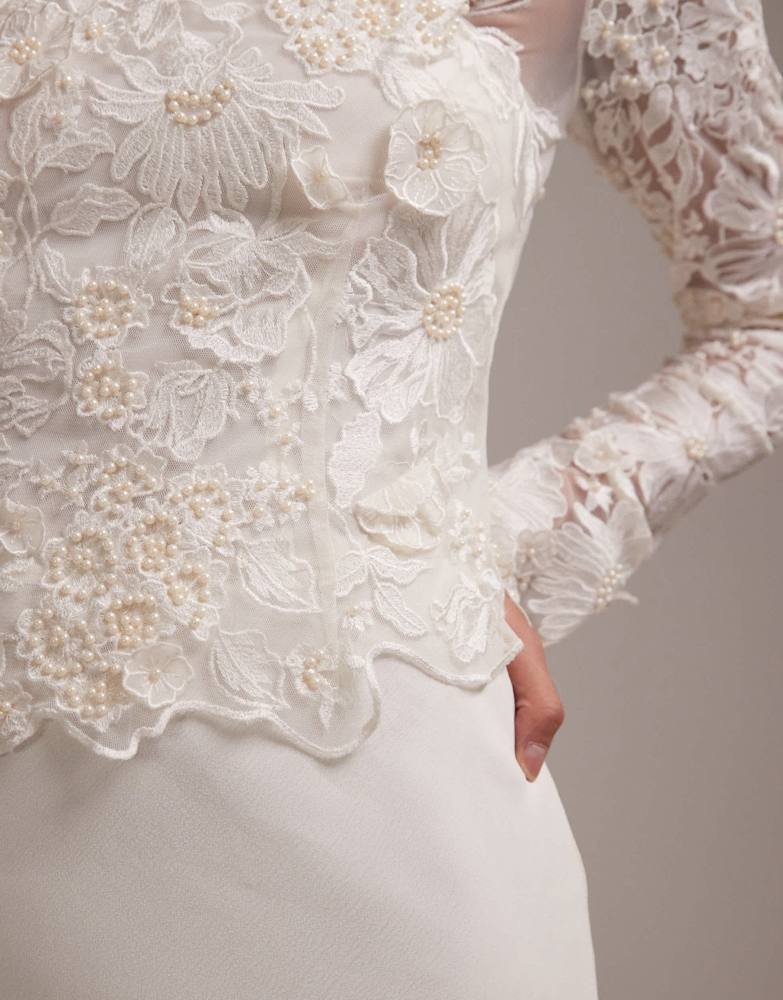 ASOS DESIGN embroidered bodice hybrid maxi wedding dress with train - ASOS Sample Sale