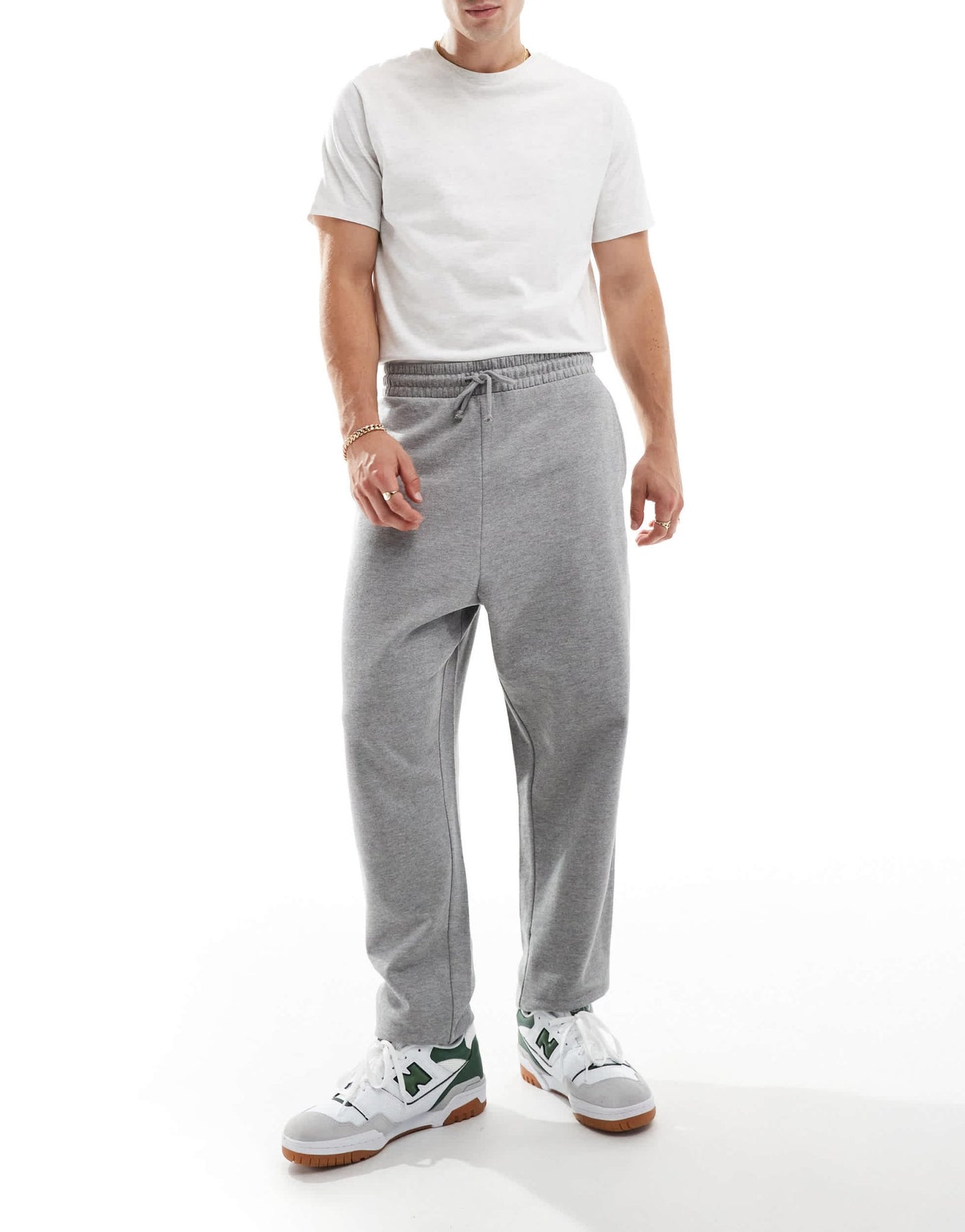 ASOS DESIGN essential oversized joggers in grey marl - ASOS Sample Sale