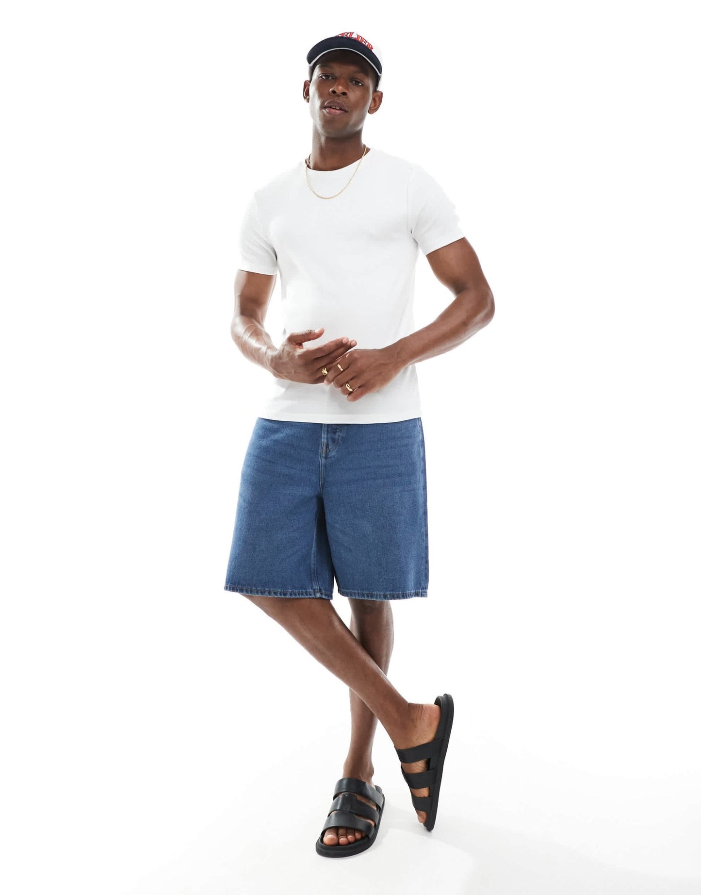 ASOS DESIGN essentials muscle fit t-shirt in white rib - ASOS Sample Sale