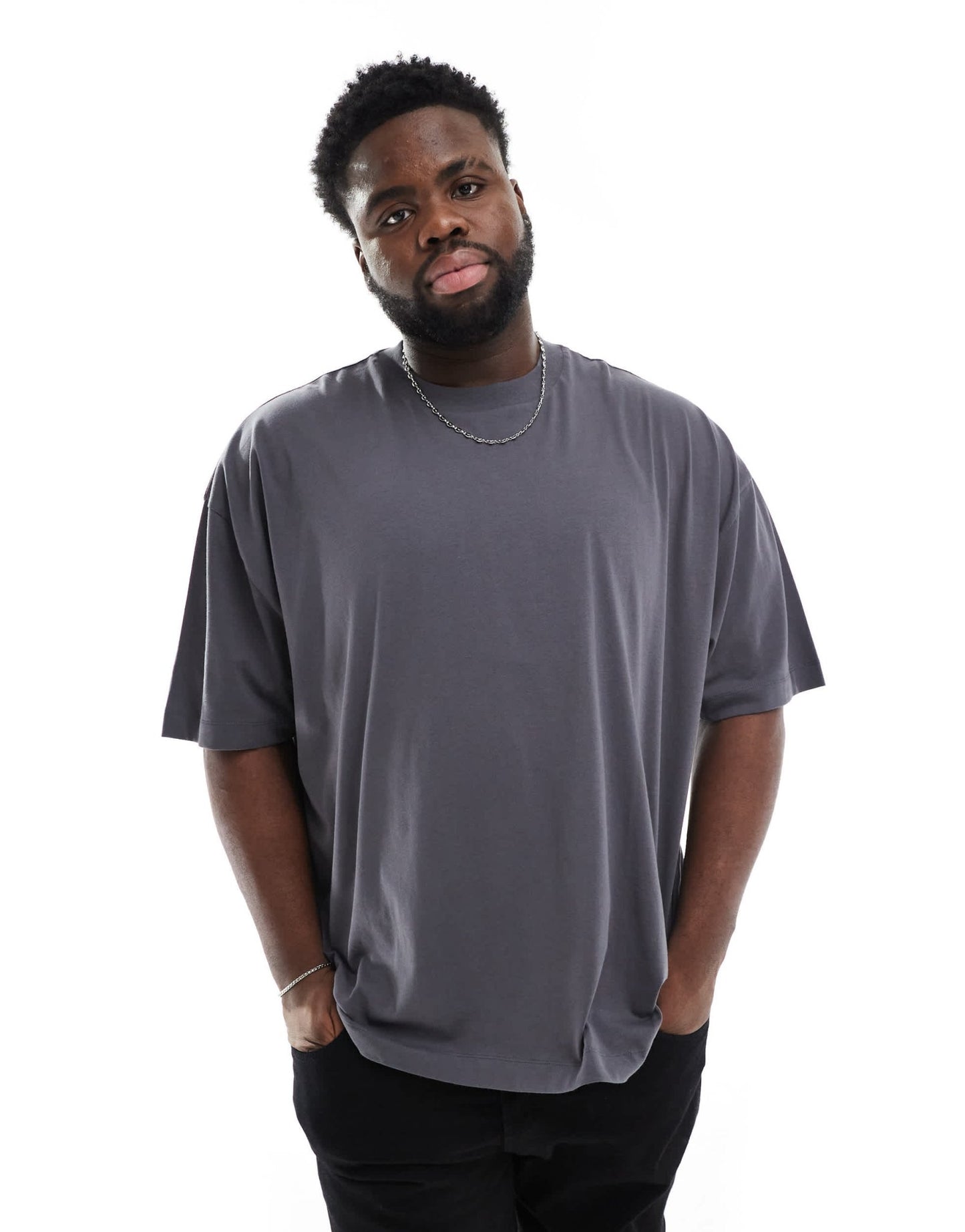 ASOS DESIGN Essentials oversized t-shirt in charcoal - ASOS Sample Sale