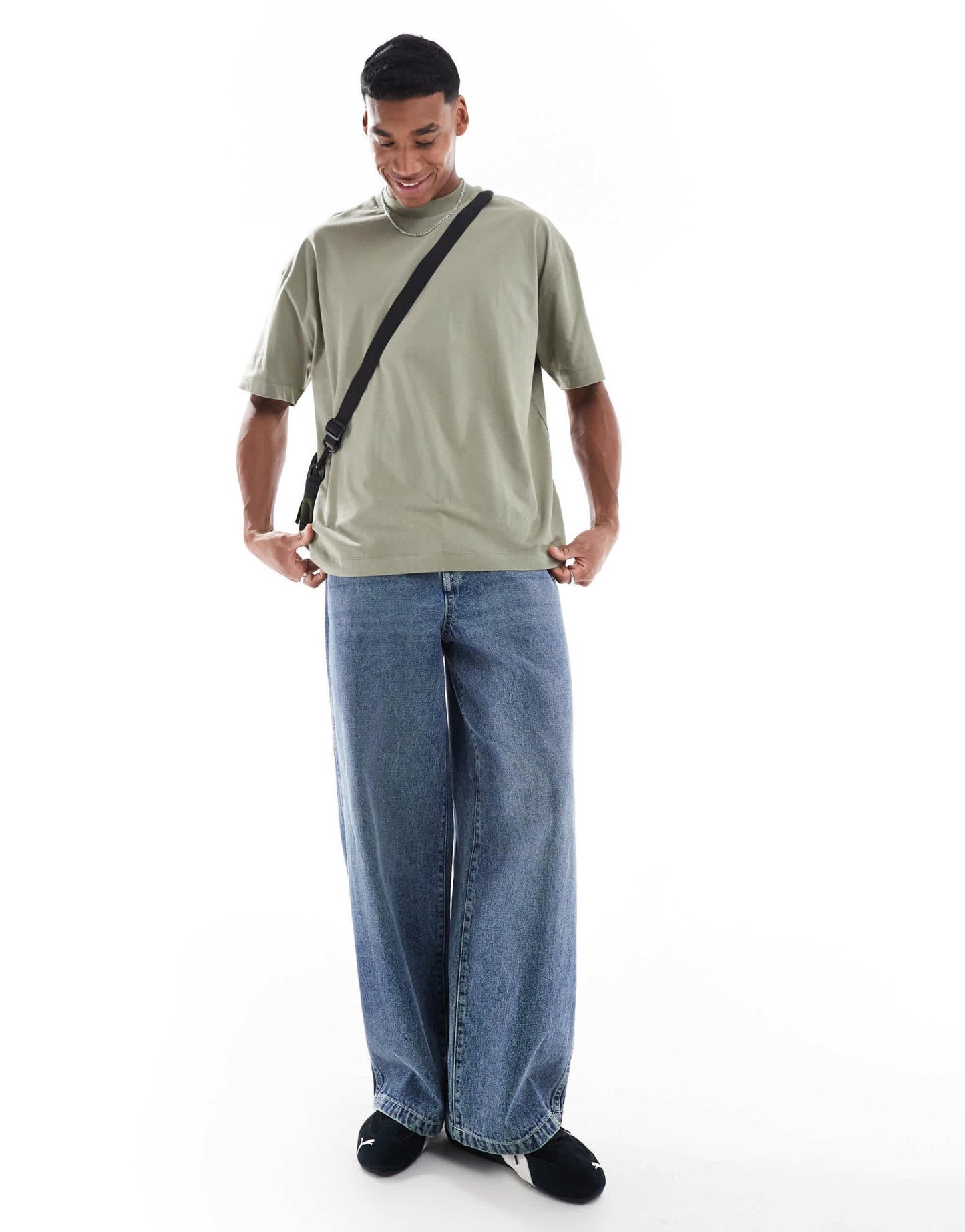ASOS DESIGN essentials oversized t-shirt in khaki - ASOS Sample Sale