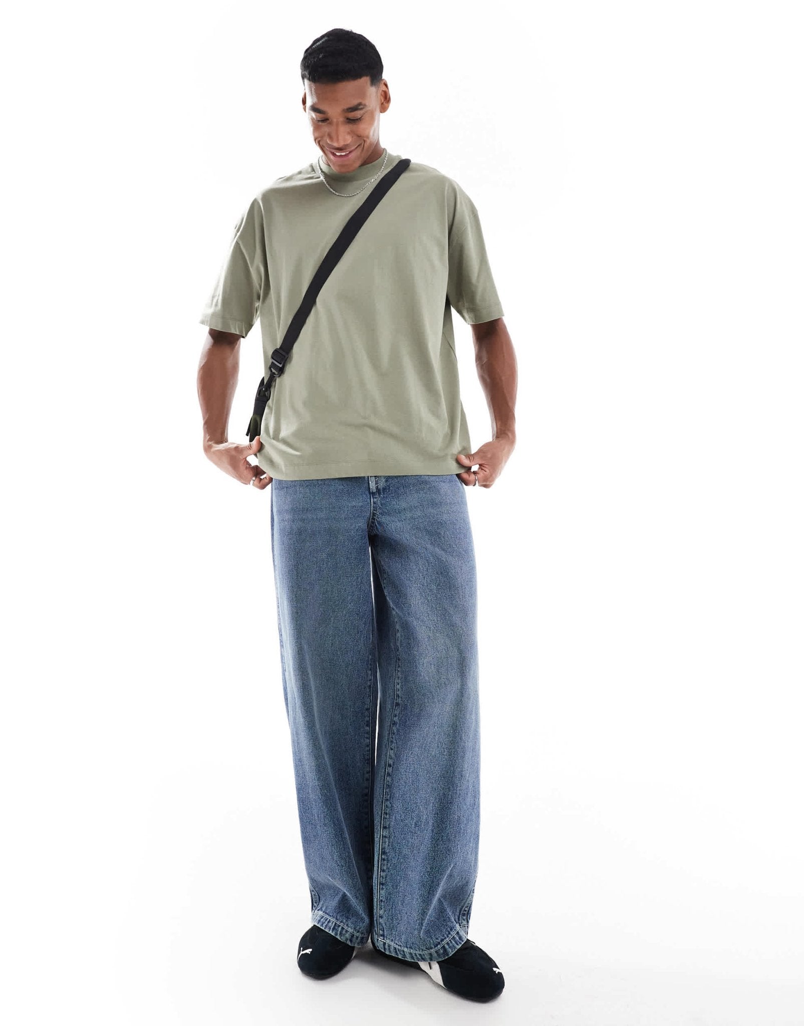 ASOS DESIGN essentials oversized t-shirt in khaki - ASOS Sample Sale