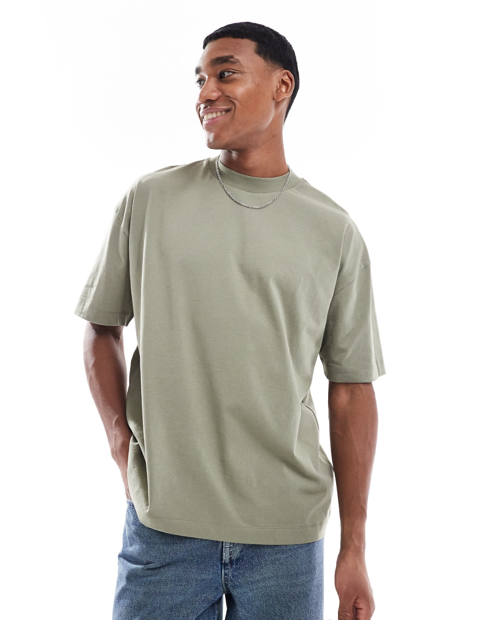 ASOS DESIGN essentials oversized t-shirt in khaki - ASOS Sample Sale