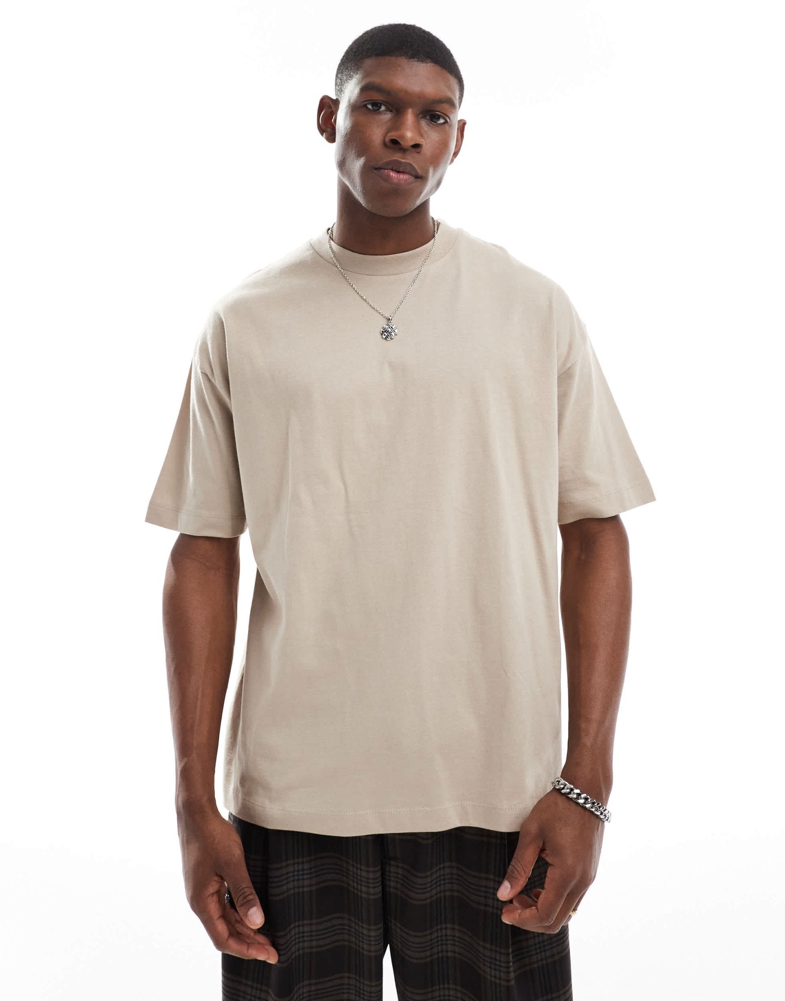 ASOS DESIGN Essentials oversized t-shirt in stone - ASOS Sample Sale