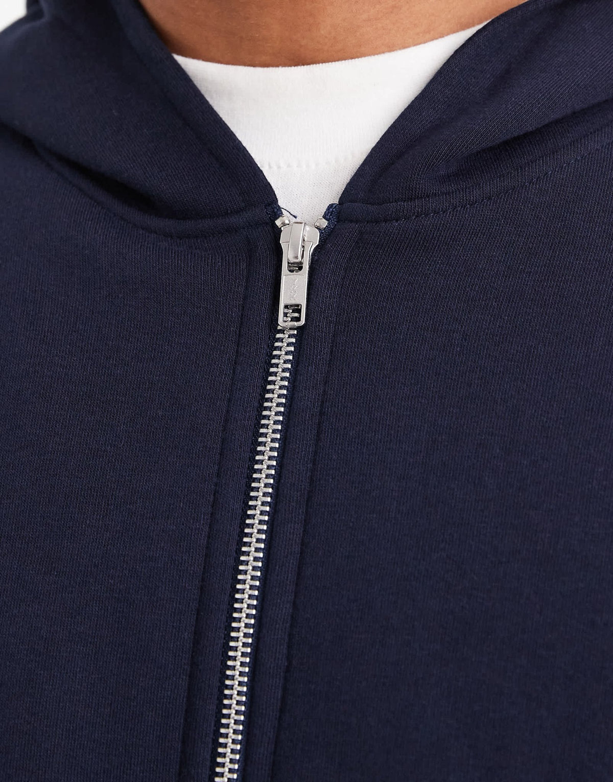 ASOS DESIGN essentials relaxed fit zip through hoodie in navy - ASOS Sample Sale