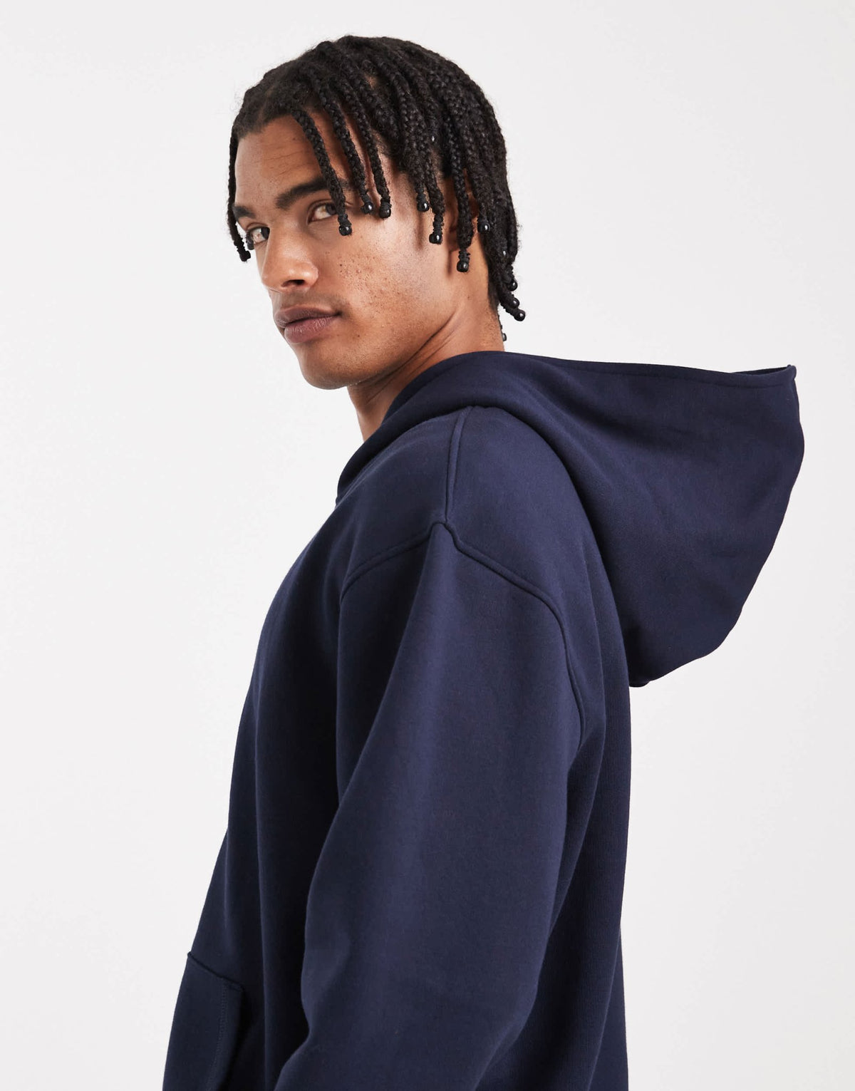 ASOS DESIGN essentials relaxed fit zip through hoodie in navy - ASOS Sample Sale