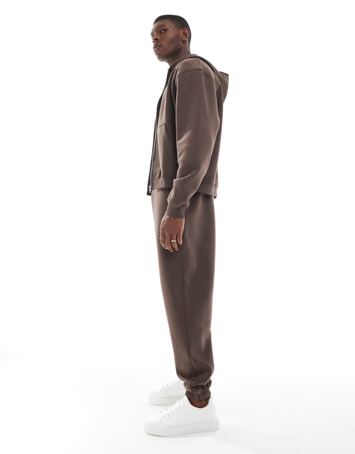 ASOS DESIGN essentials relaxed jogger in brown - ASOS Sample Sale