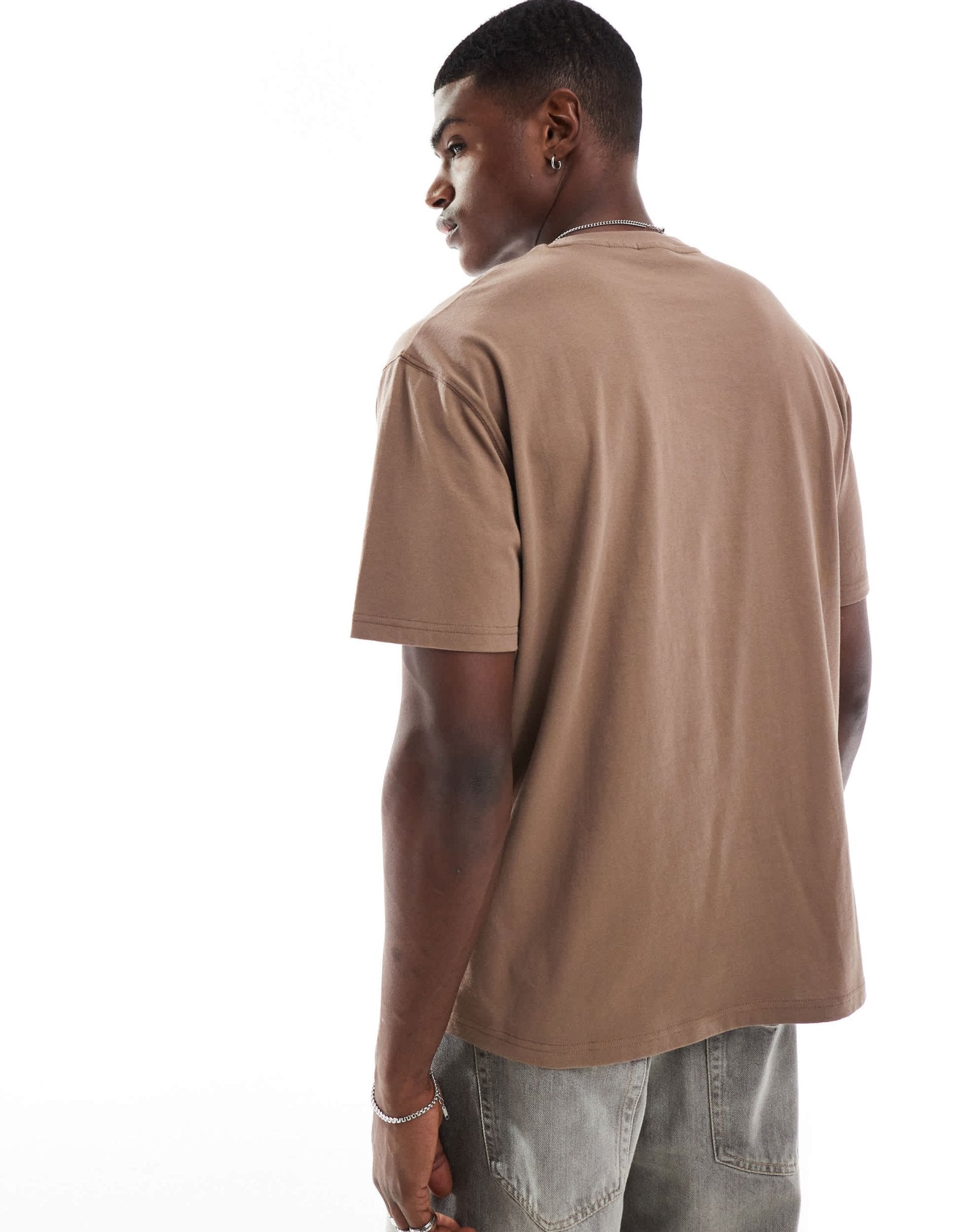 ASOS DESIGN essentials relaxed t-shirt in brown - ASOS Sample Sale