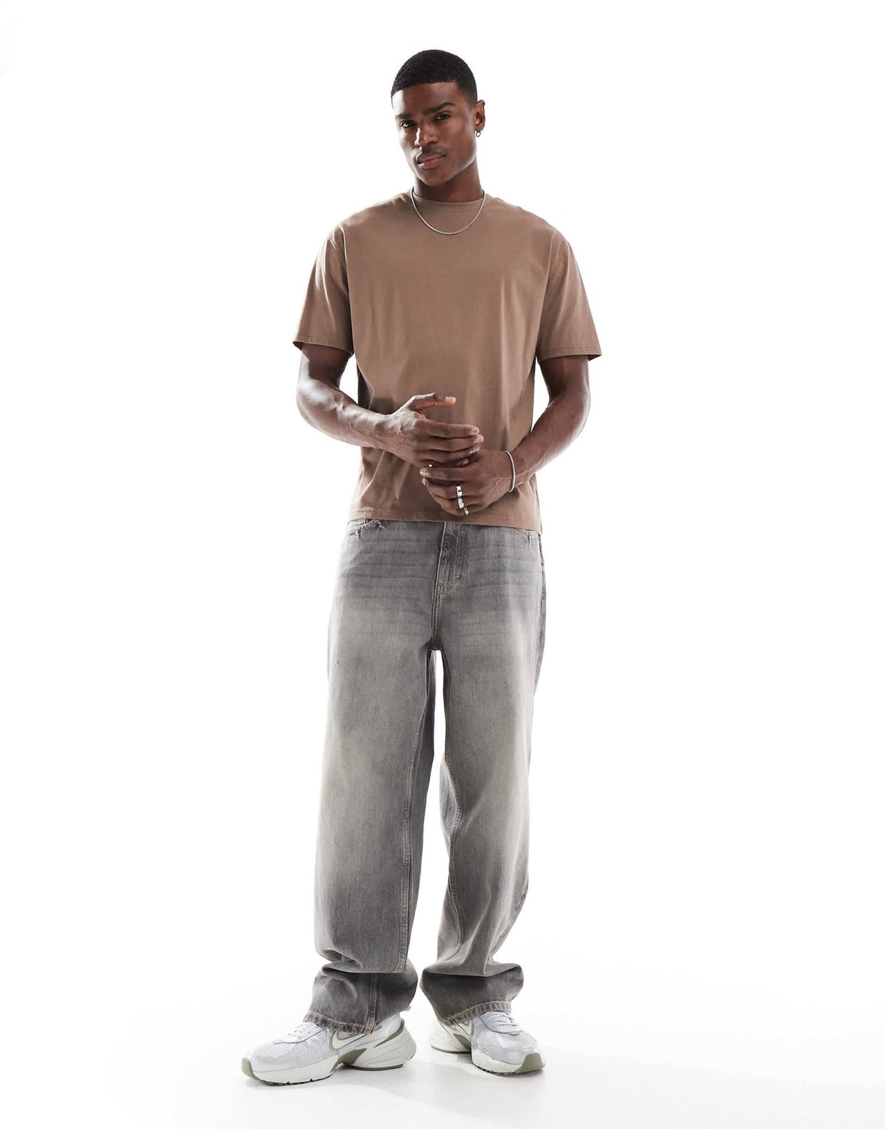 ASOS DESIGN essentials relaxed t-shirt in brown - ASOS Sample Sale