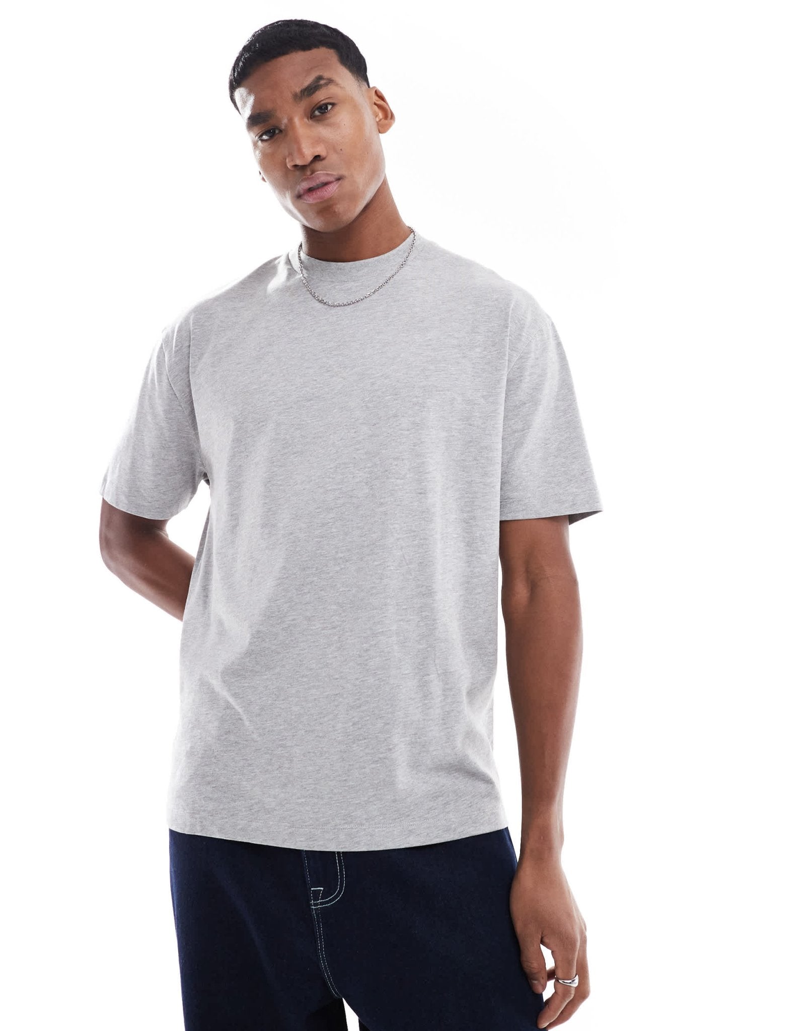 ASOS DESIGN Essentials relaxed t-shirt in grey marl - ASOS Sample Sale