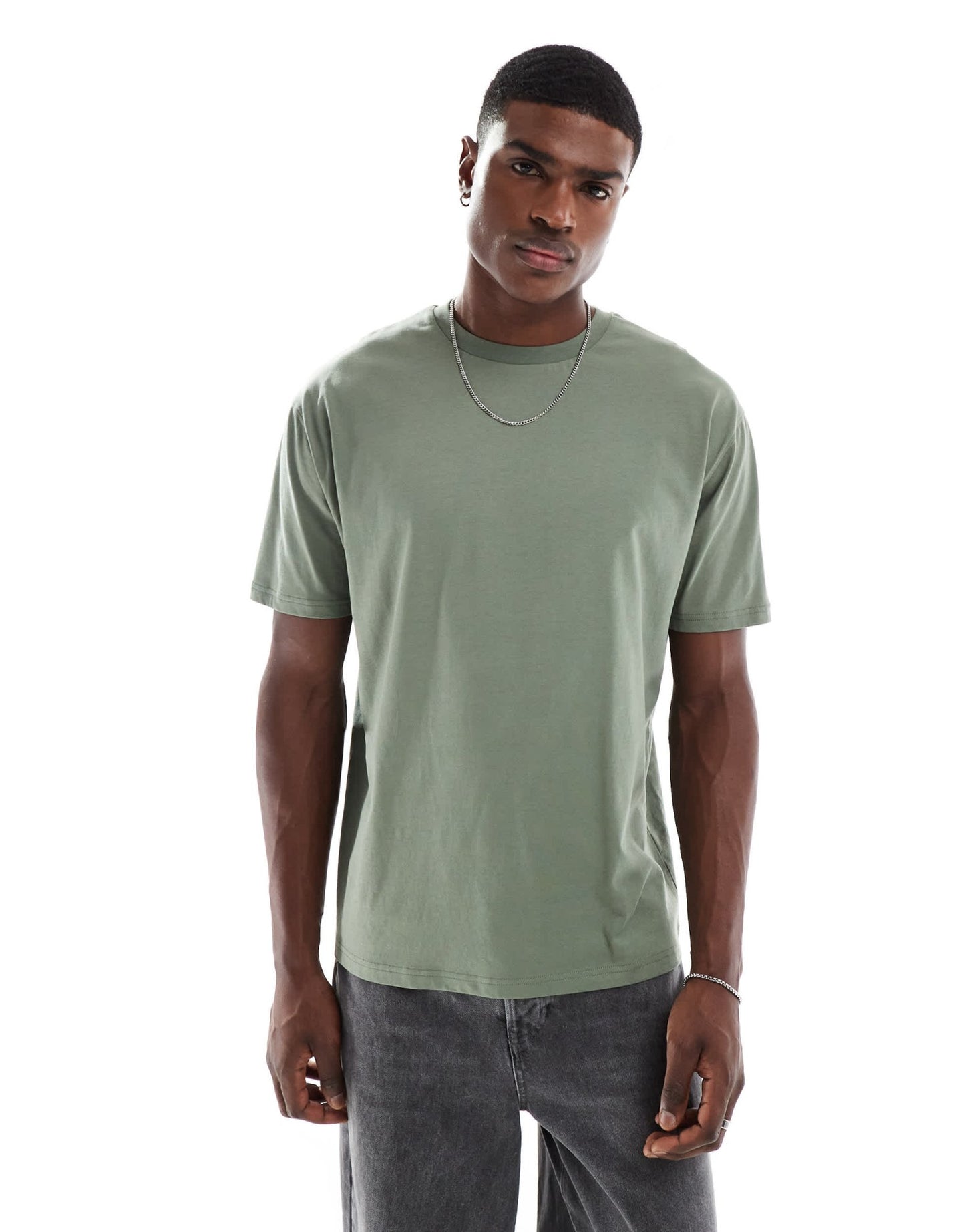 ASOS DESIGN Essentials relaxed t-shirt in sage - ASOS Sample Sale