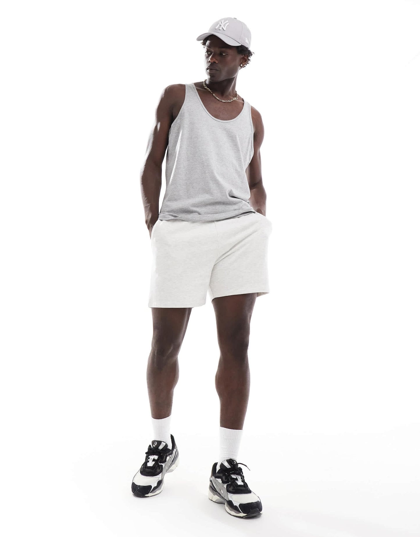 ASOS DESIGN essentials vest in grey marl - ASOS Sample Sale