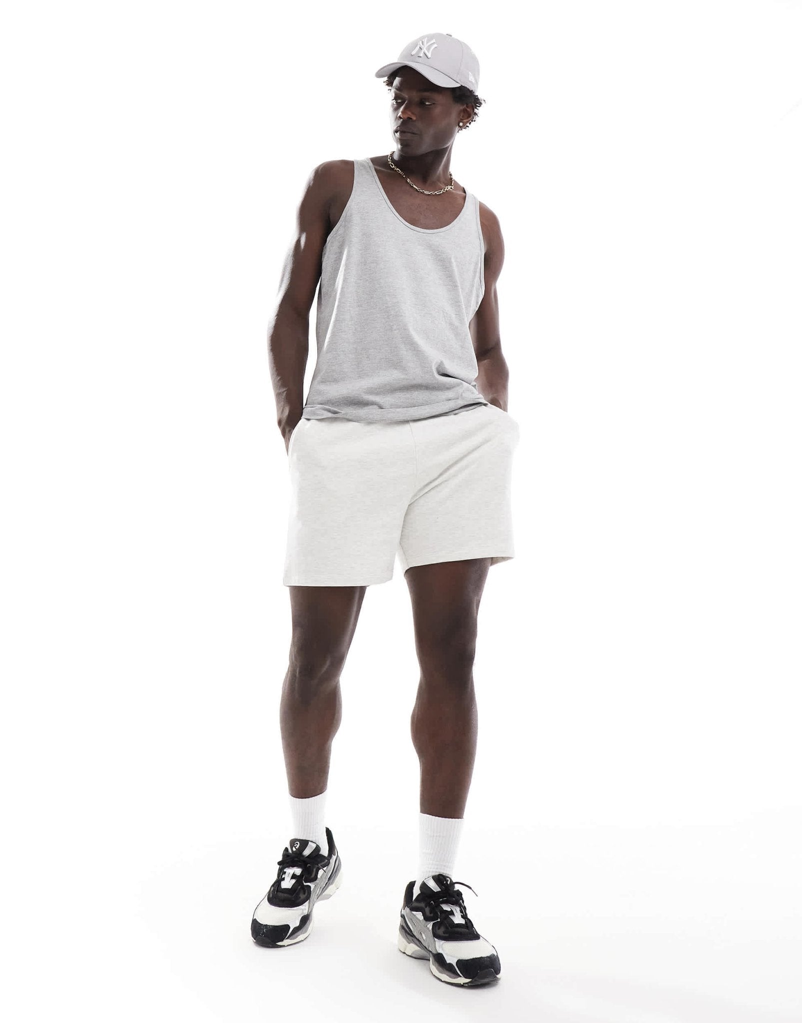 ASOS DESIGN essentials vest in grey marl - ASOS Sample Sale