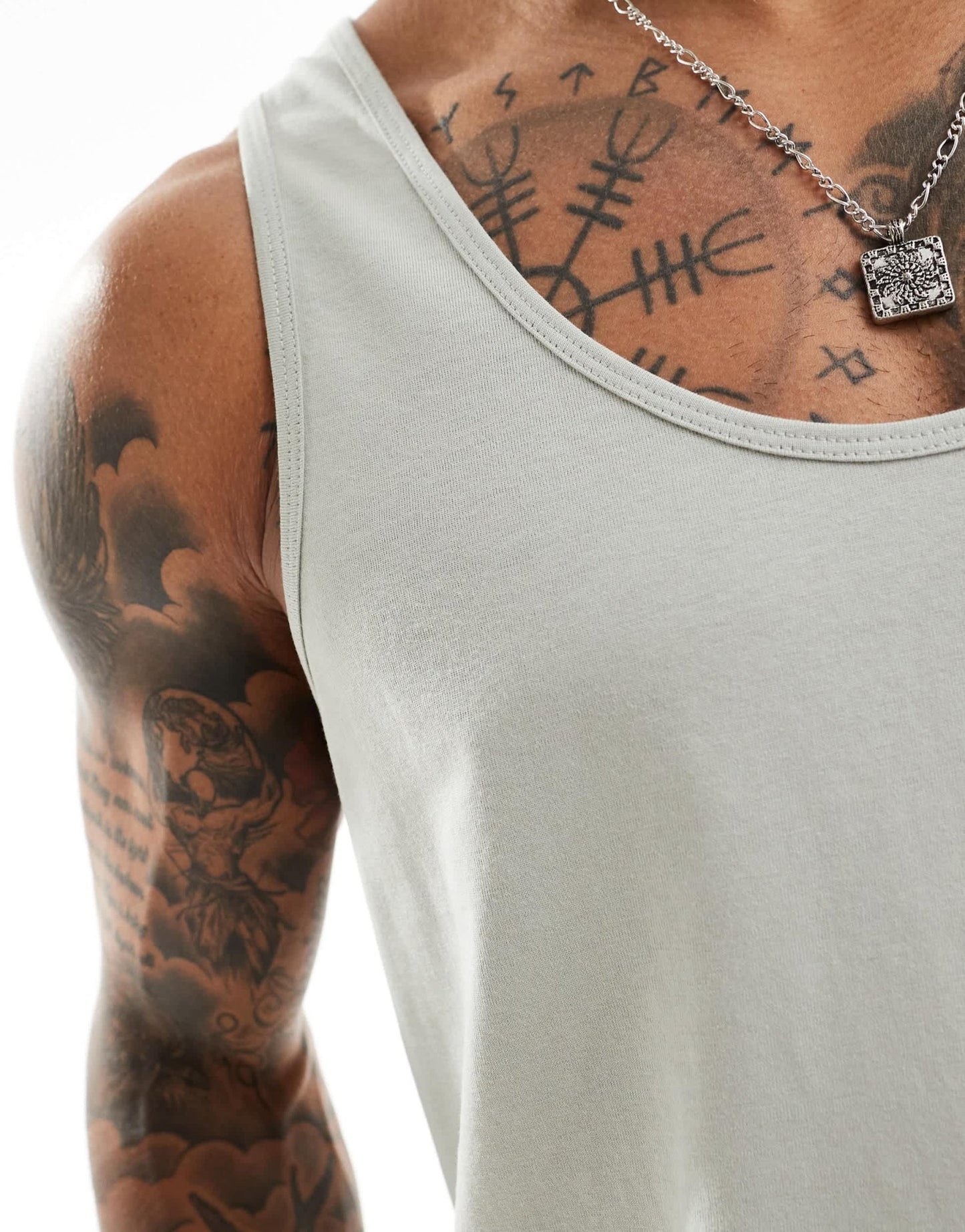 ASOS DESIGN essentials vest in light green - ASOS Sample Sale