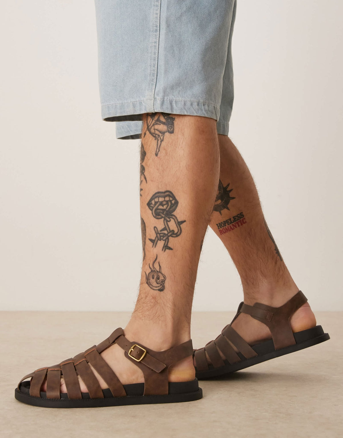 ASOS DESIGN fisherman sandals in brown - ASOS Sample Sale