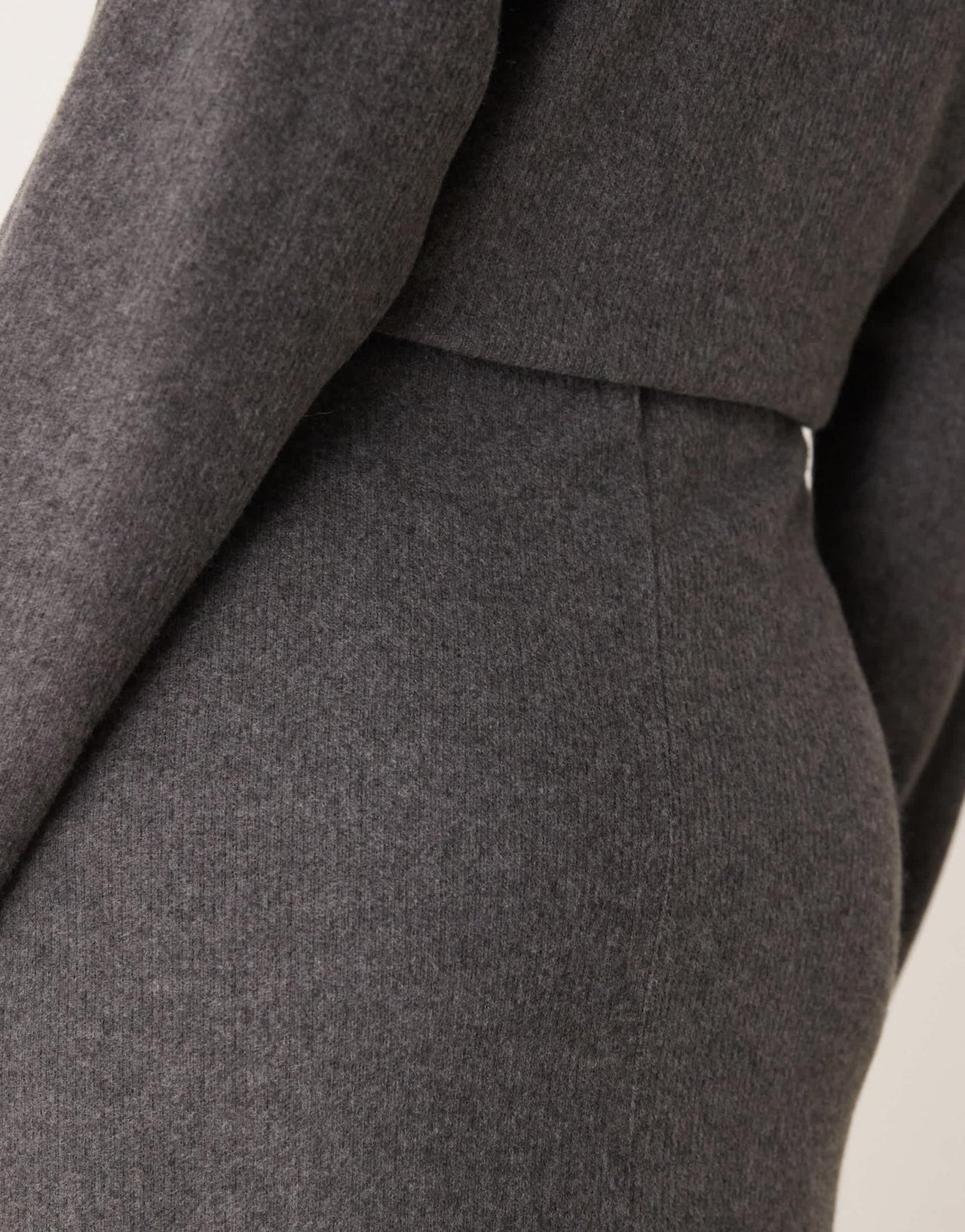 ASOS DESIGN fishtail co ord supersoft maxi skirt in grey marl - ASOS Sample Sale