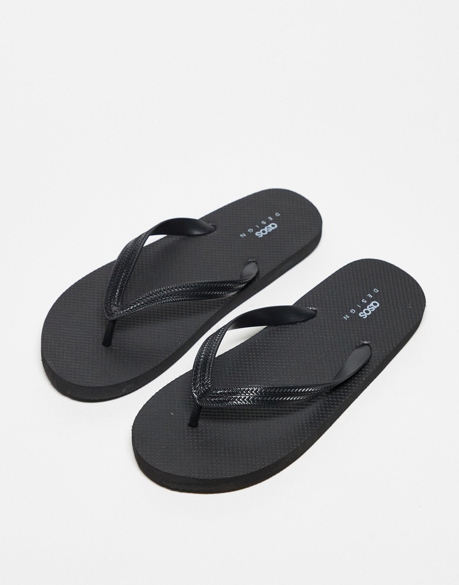 ASOS DESIGN flip flops in black - ASOS Sample Sale