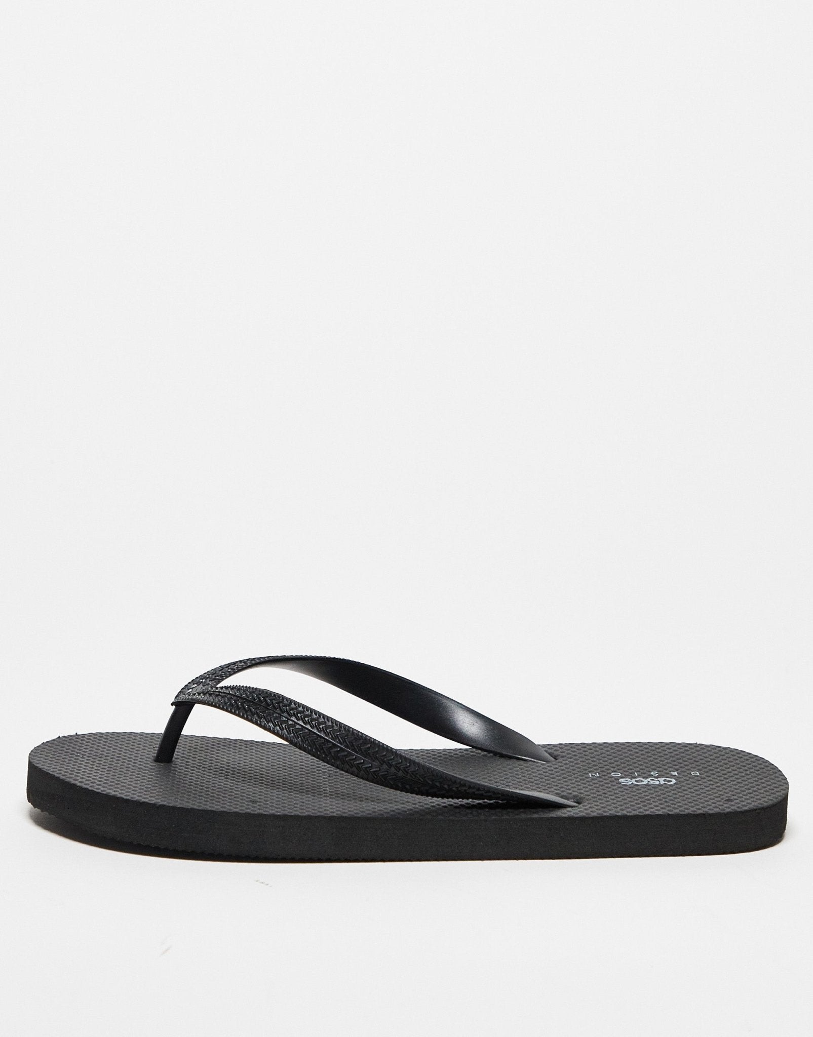 ASOS DESIGN flip flops in black - ASOS Sample Sale