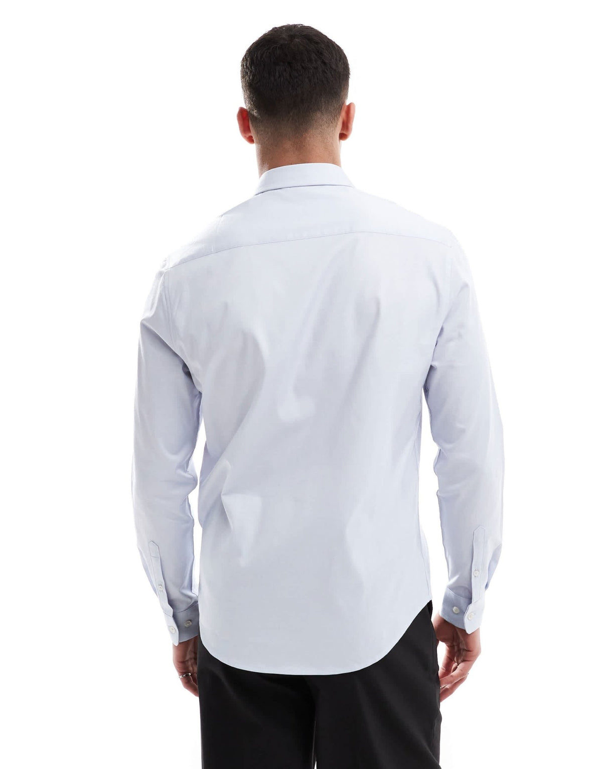 ASOS DESIGN formal easy iron regular shirt in light blue - ASOS Sample Sale