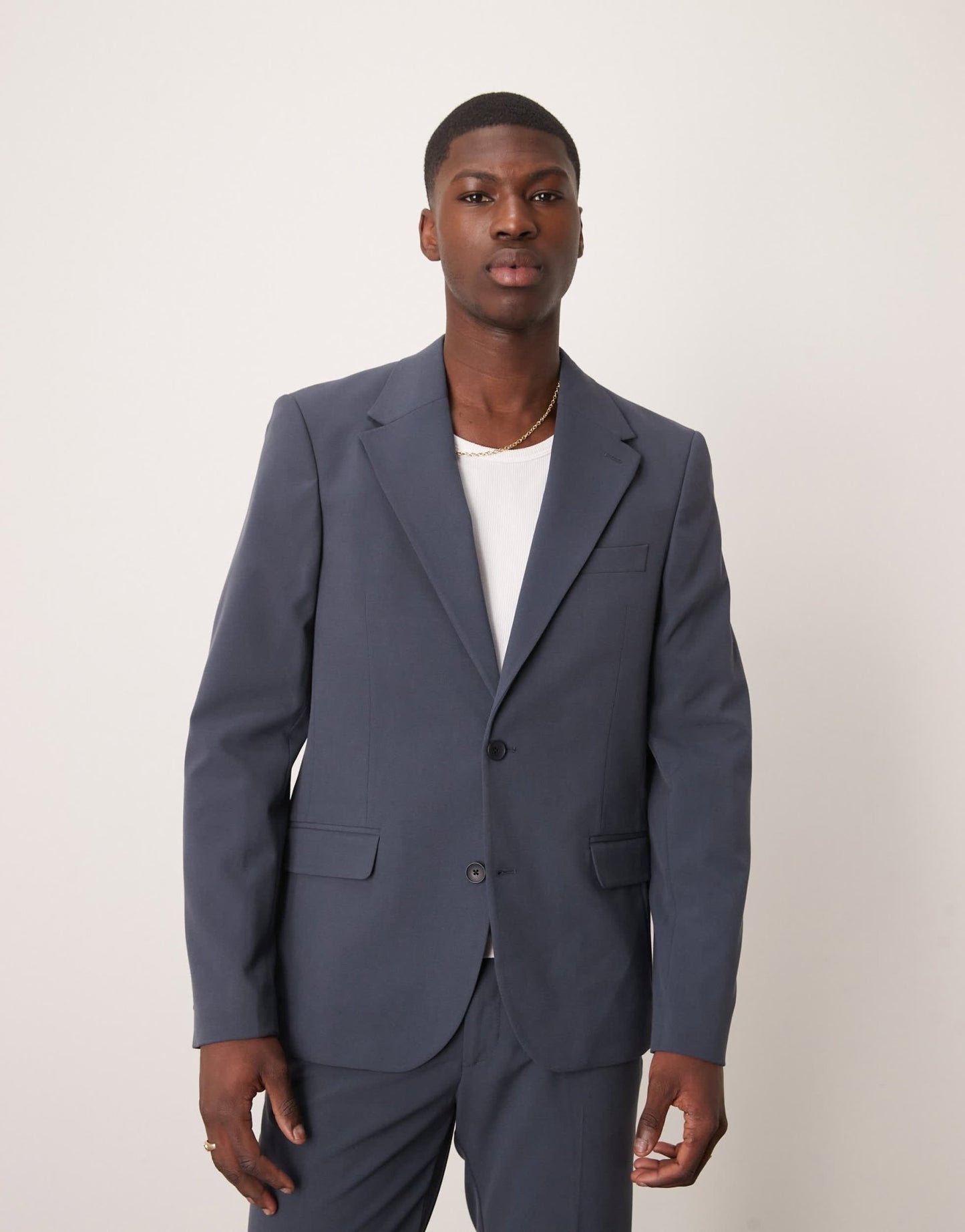 ASOS DESIGN four way stretch skinny fit suit jacket in navy - ASOS Sample Sale