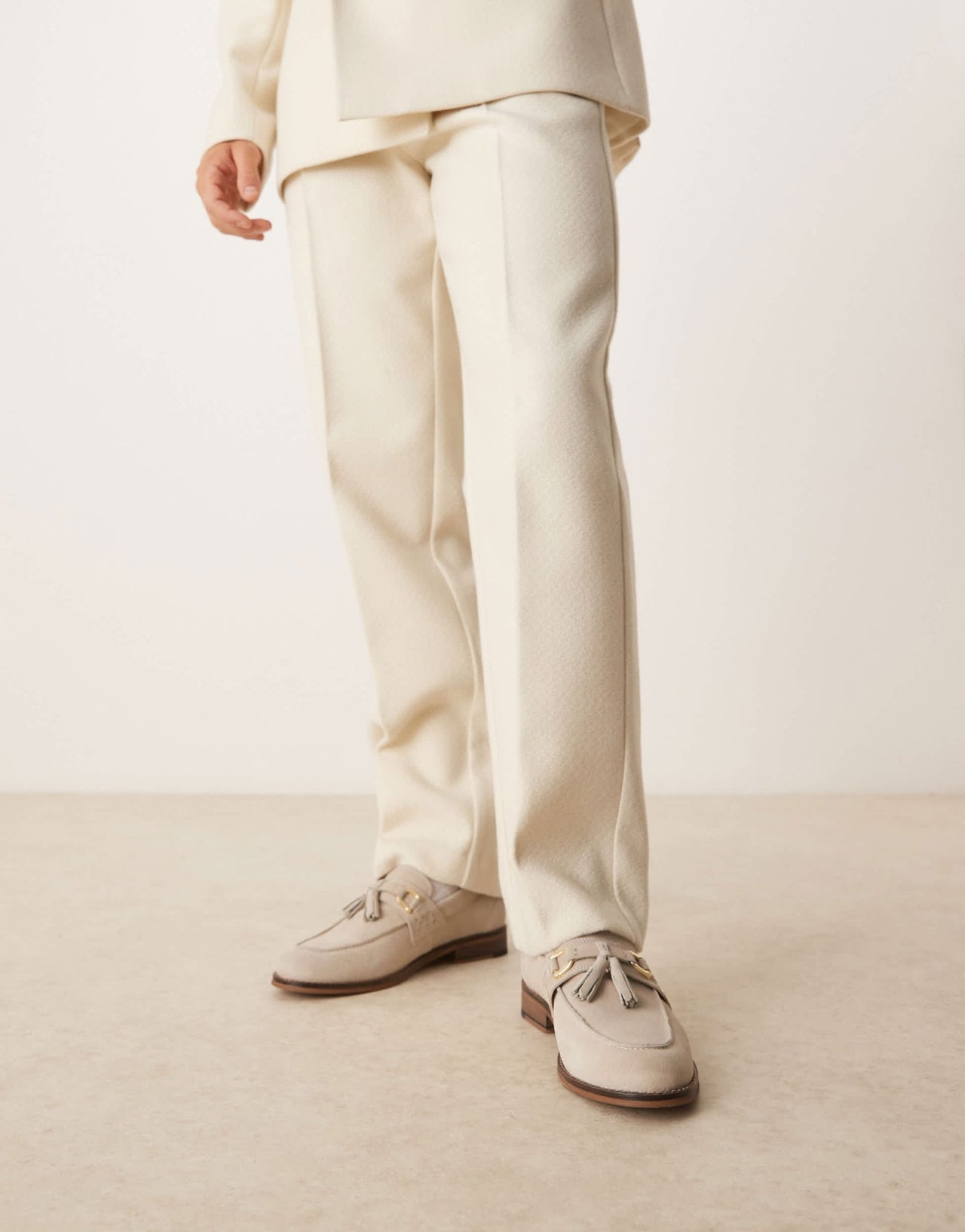 ASOS DESIGN grey suede loafers with tassle - ASOS Sample Sale