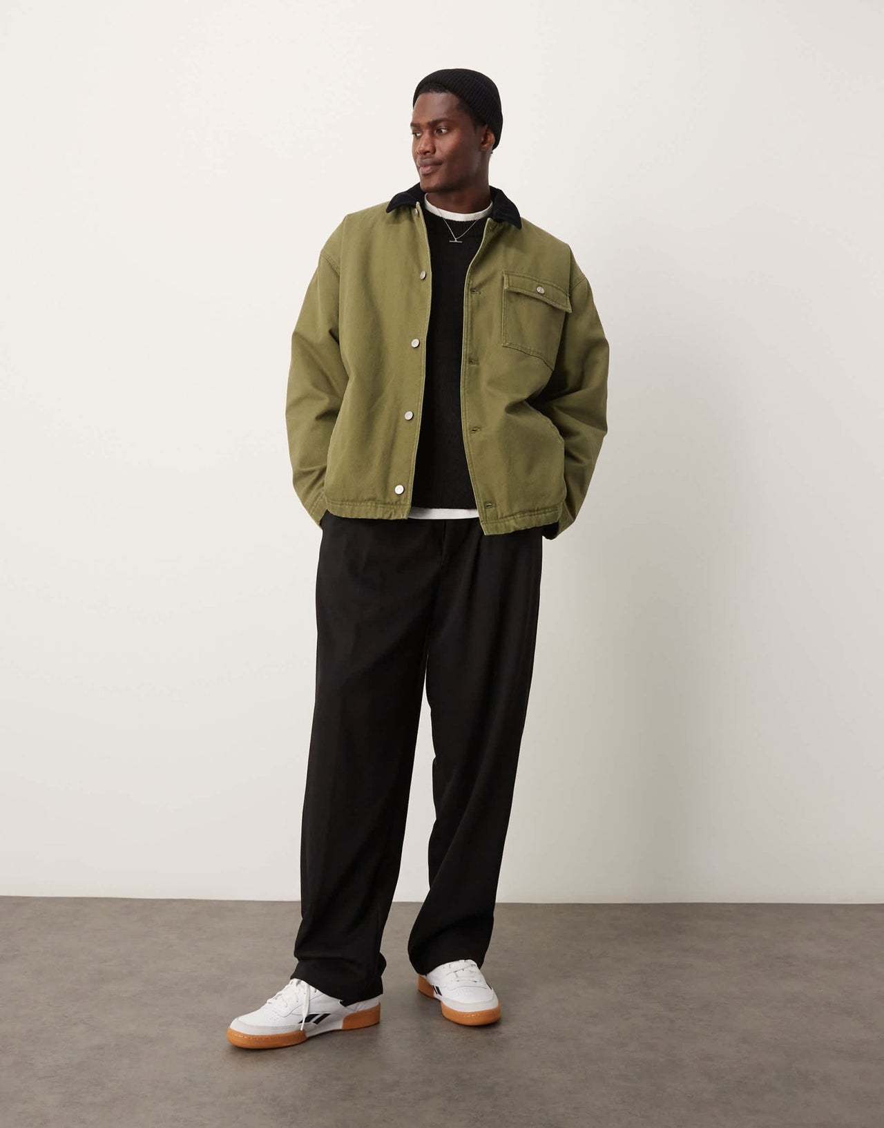 ASOS DESIGN harrington jacket in khaki - KHAKI - ASOS Sample Sale