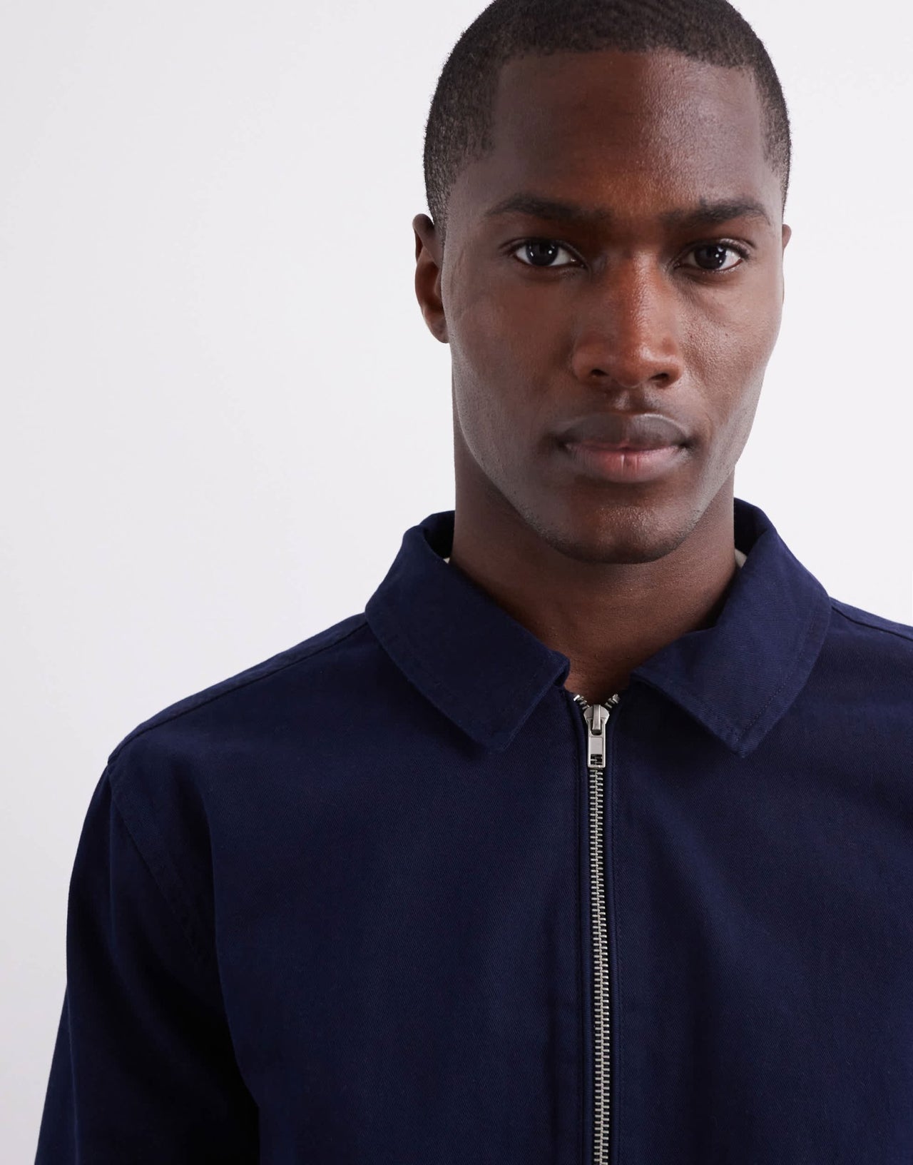 ASOS DESIGN harrington jacket in navy - ASOS Sample Sale