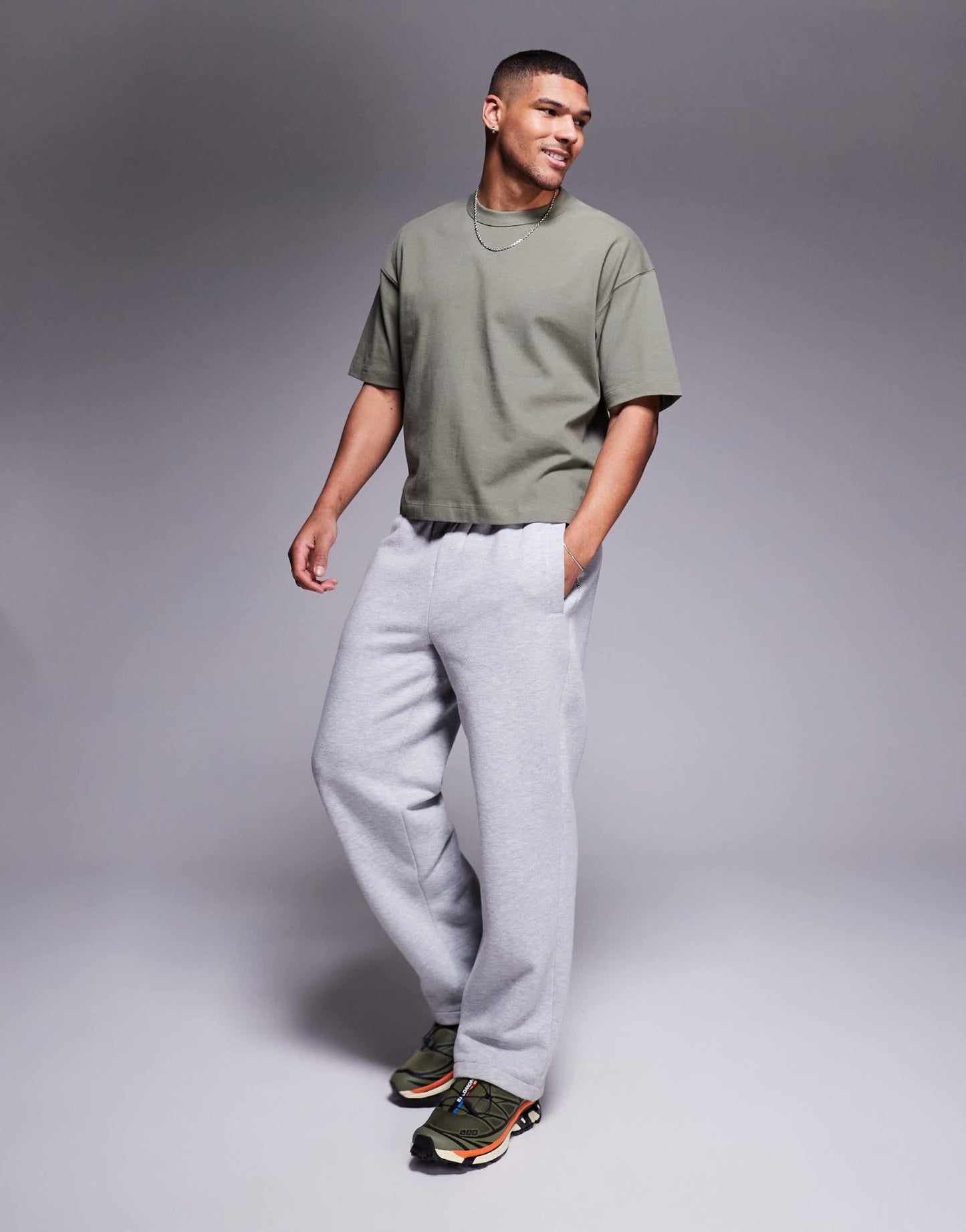 ASOS DESIGN heavyweight boxy oversized t-shirt in khaki - ASOS Sample Sale