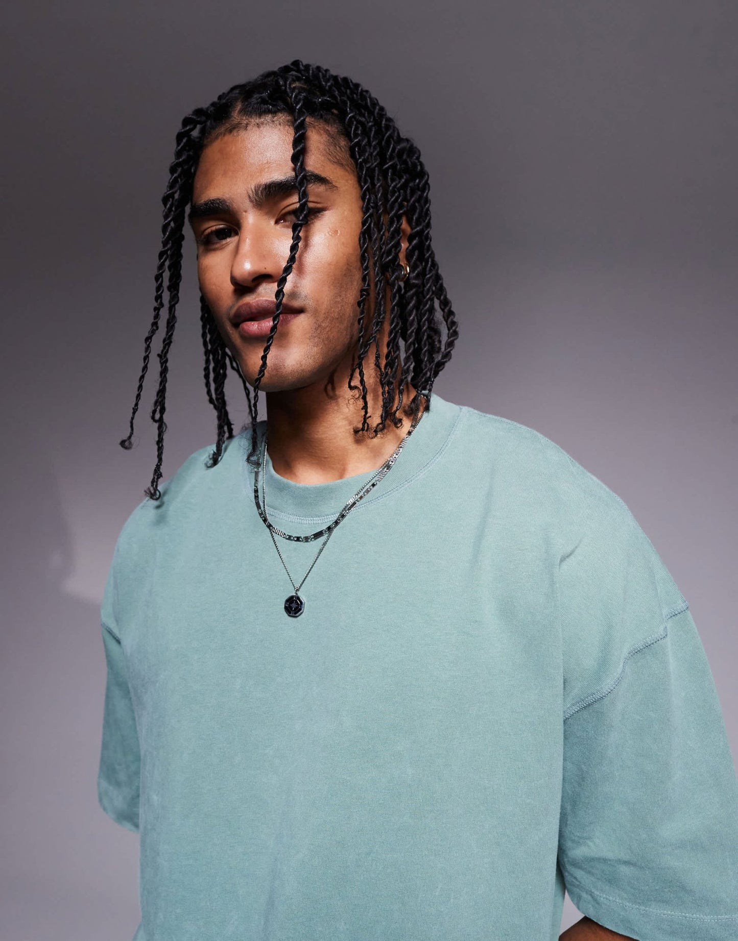 ASOS DESIGN heavyweight boxy oversized t-shirt in washed green - ASOS Sample Sale