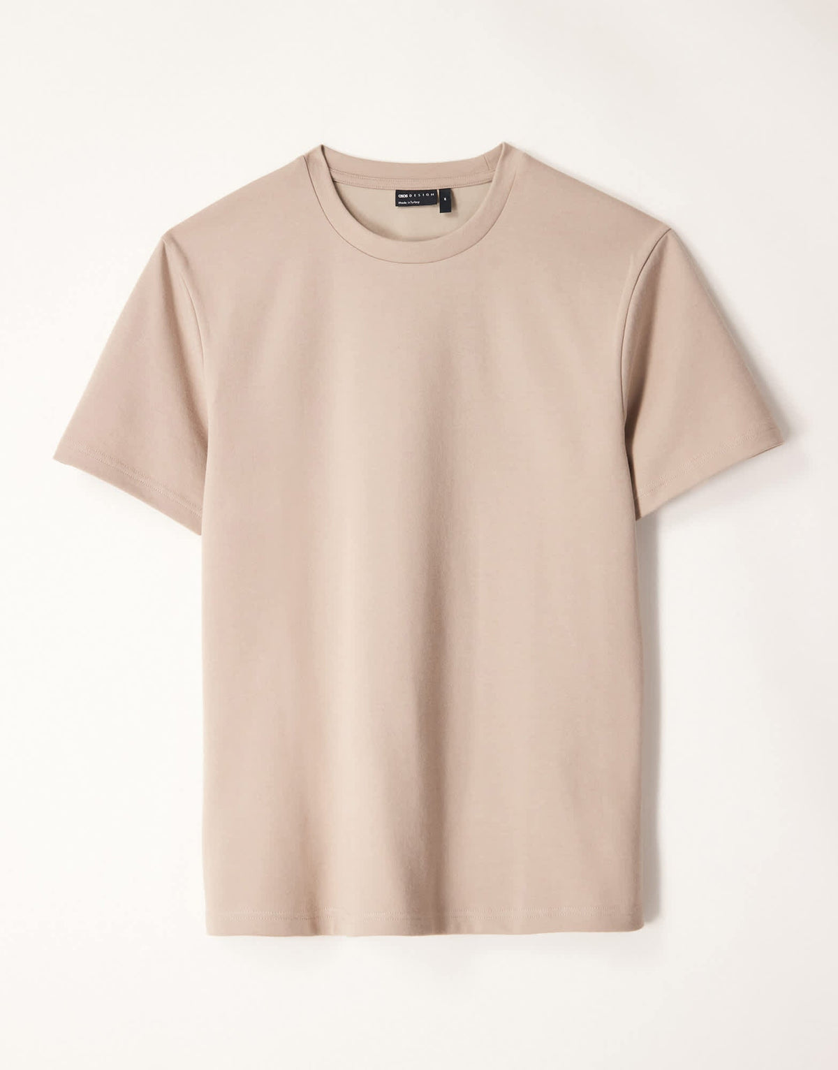 ASOS DESIGN heavyweight crew neck t-shirt in stone soft touch - ASOS Sample Sale