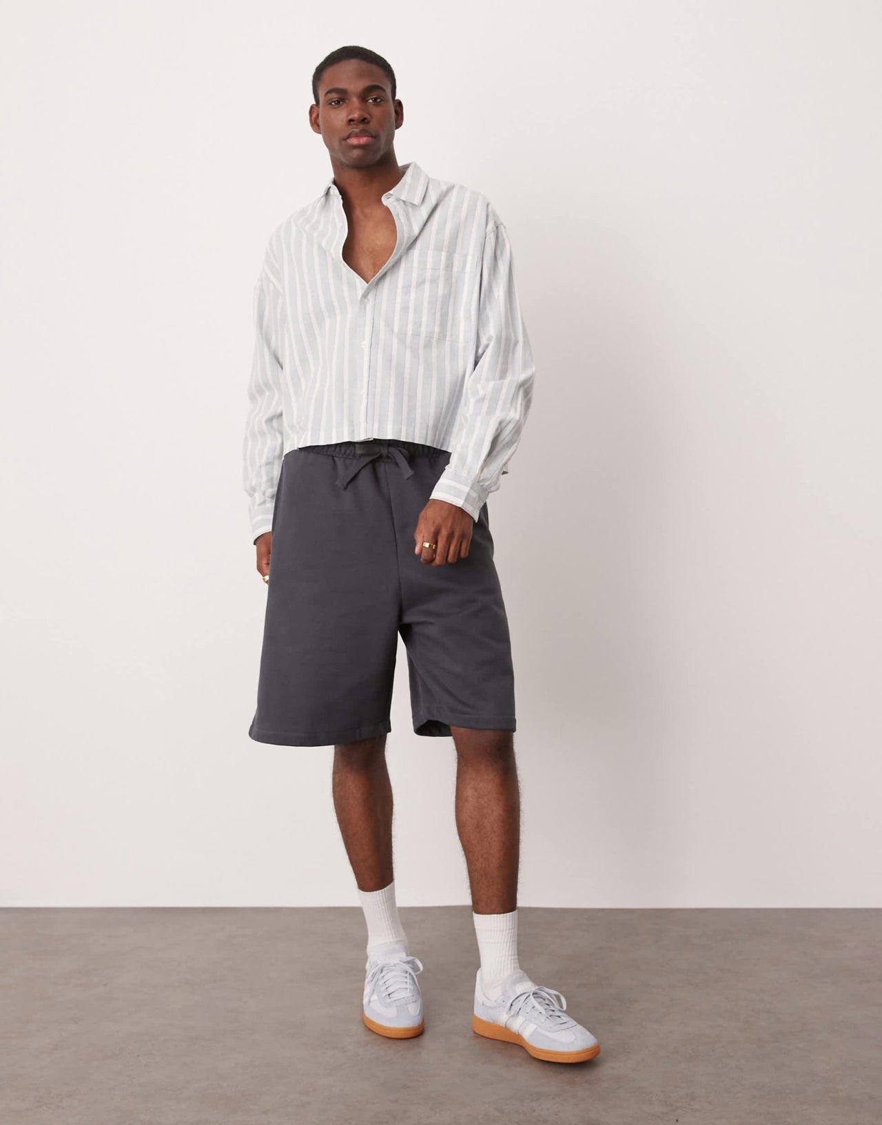 ASOS DESIGN heavyweight oversized shorts 400gsm in charcoal - CHARCOAL - CHARCOAL - ASOS Sample Sale