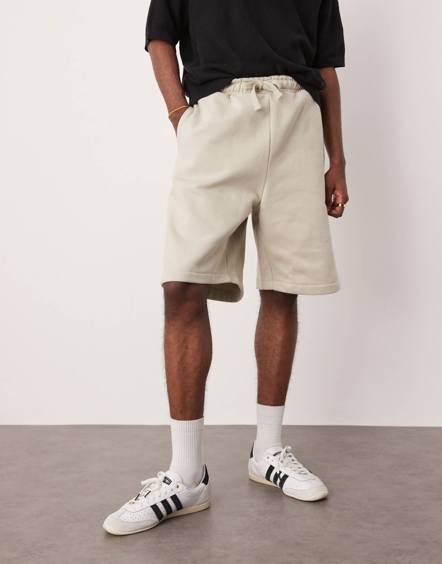 ASOS DESIGN heavyweight oversized shorts 400gsm in light beige - BEIGE - BEIGE - ASOS Sample Sale