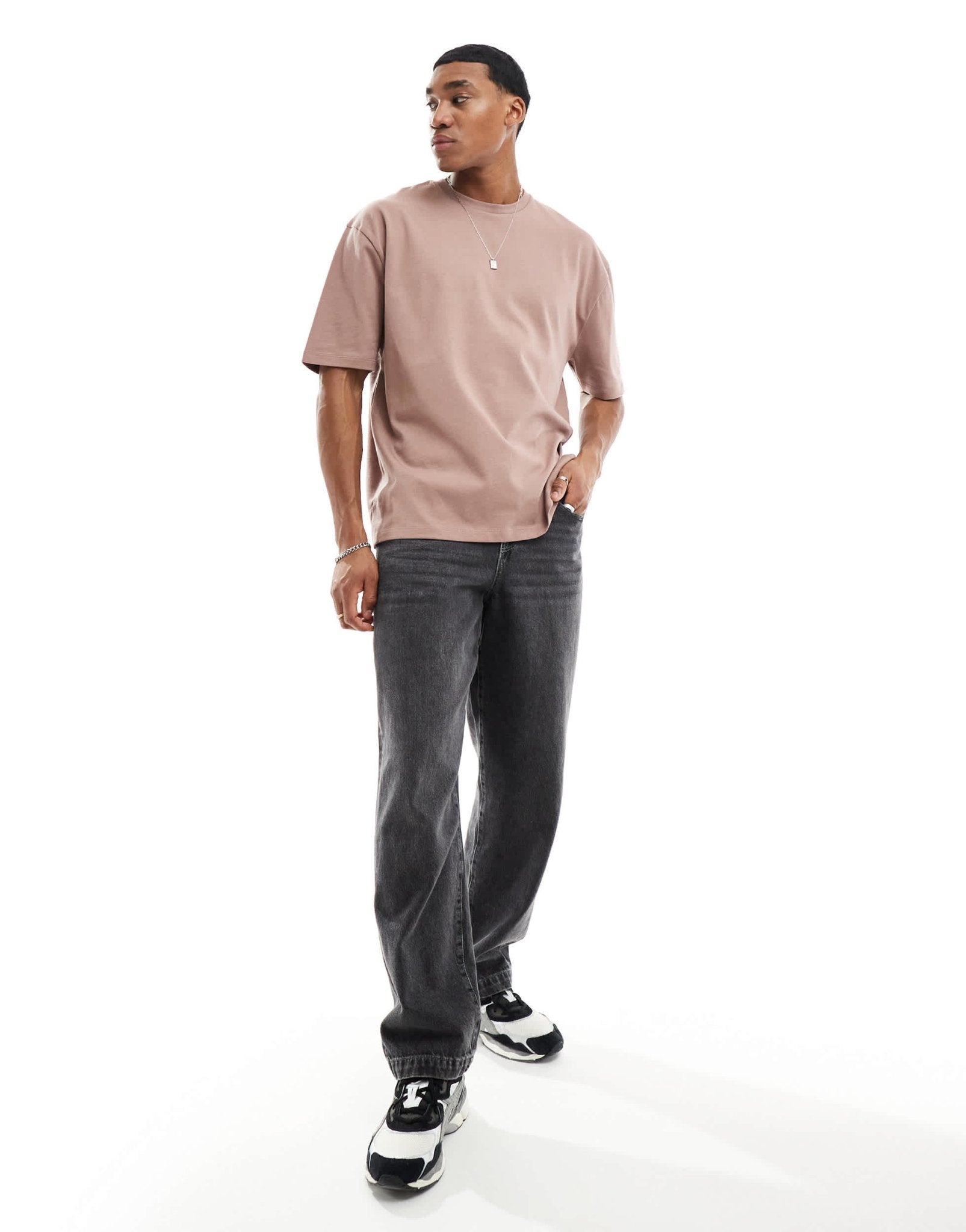 ASOS DESIGN heavyweight oversized t-shirt in brown - ASOS Sample Sale