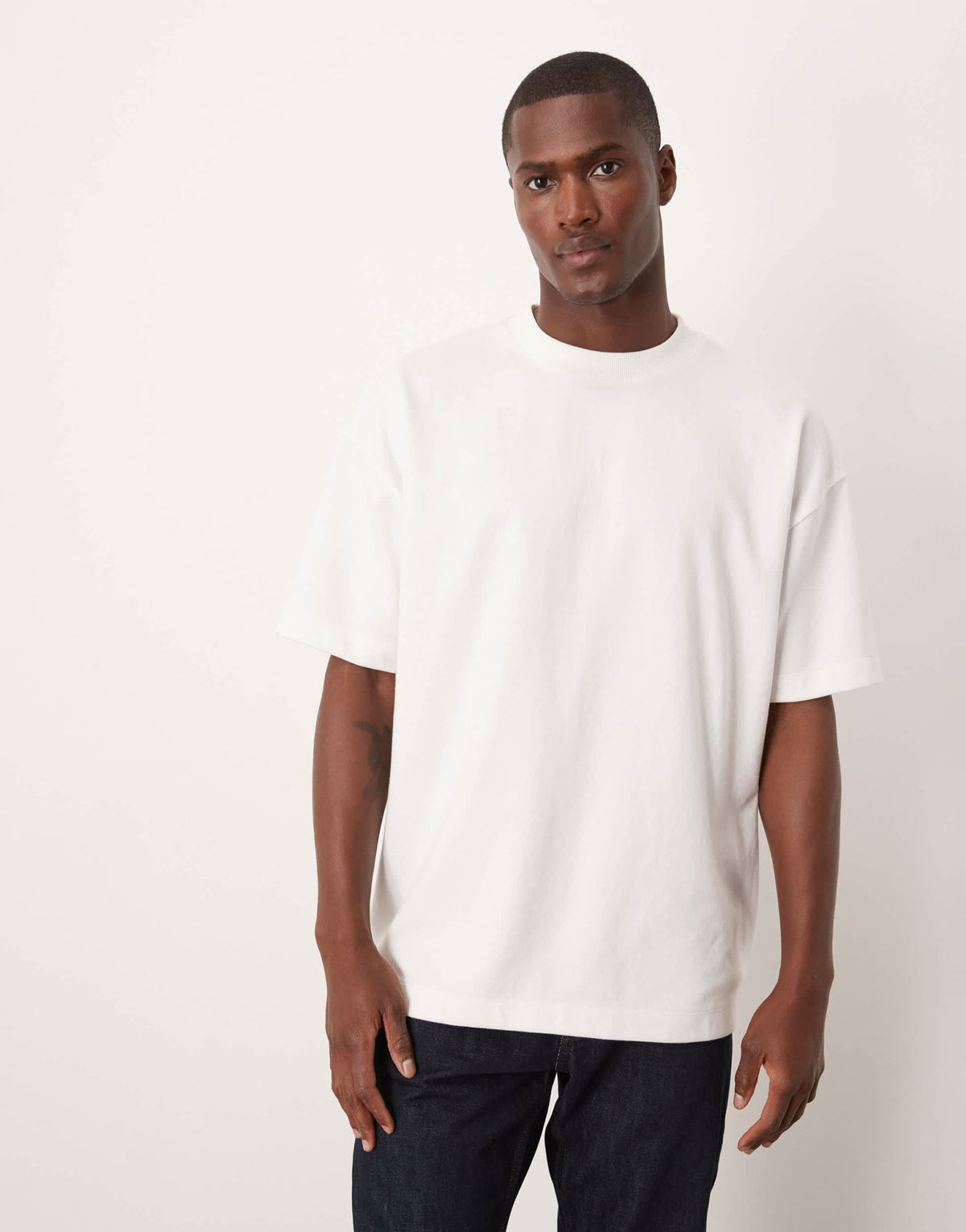 ASOS DESIGN heavyweight oversized t-shirt in white soft touch - ASOS Sample Sale
