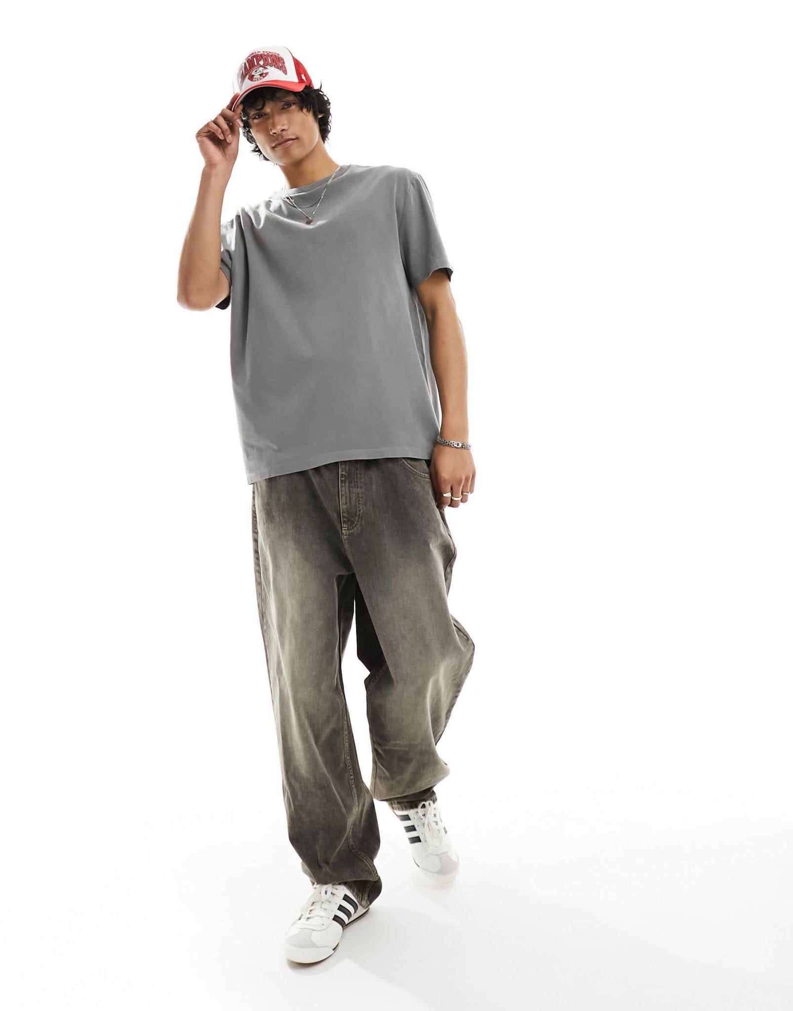 ASOS DESIGN heavyweight relaxed t-shirt in washed charcoal - ASOS Sample Sale