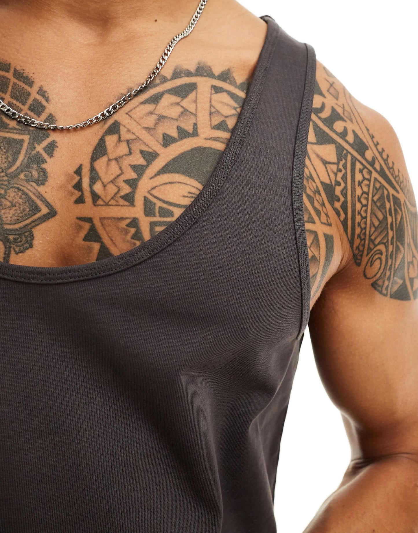 ASOS DESIGN heavyweight vest in charcoal - ASOS Sample Sale