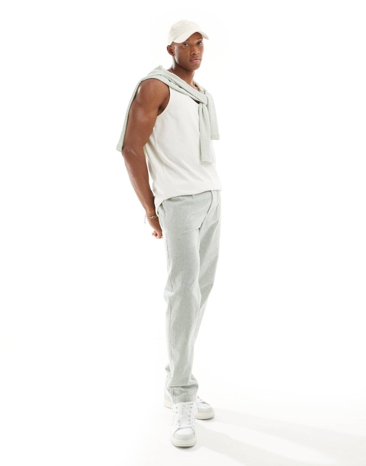 ASOS DESIGN heavyweight vest in cream - ASOS Sample Sale