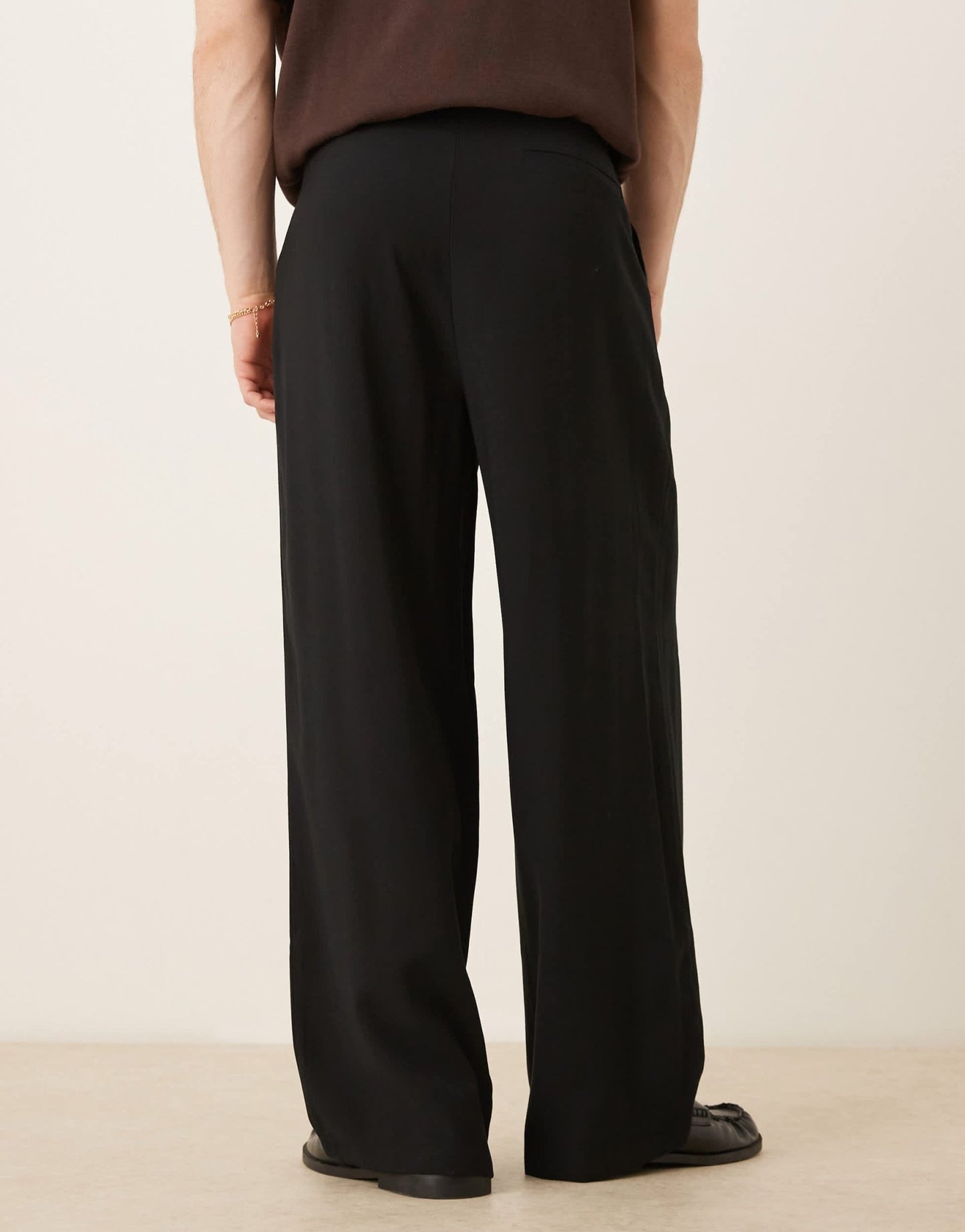 ASOS DESIGN horseshoe smart trousers in black - ASOS Sample Sale