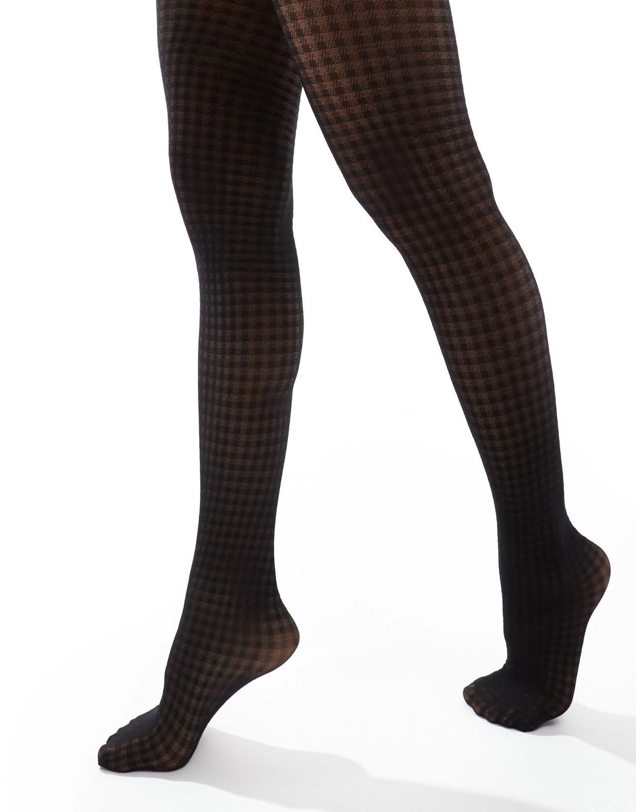 ASOS DESIGN houndstooth tights in black - ASOS Sample Sale