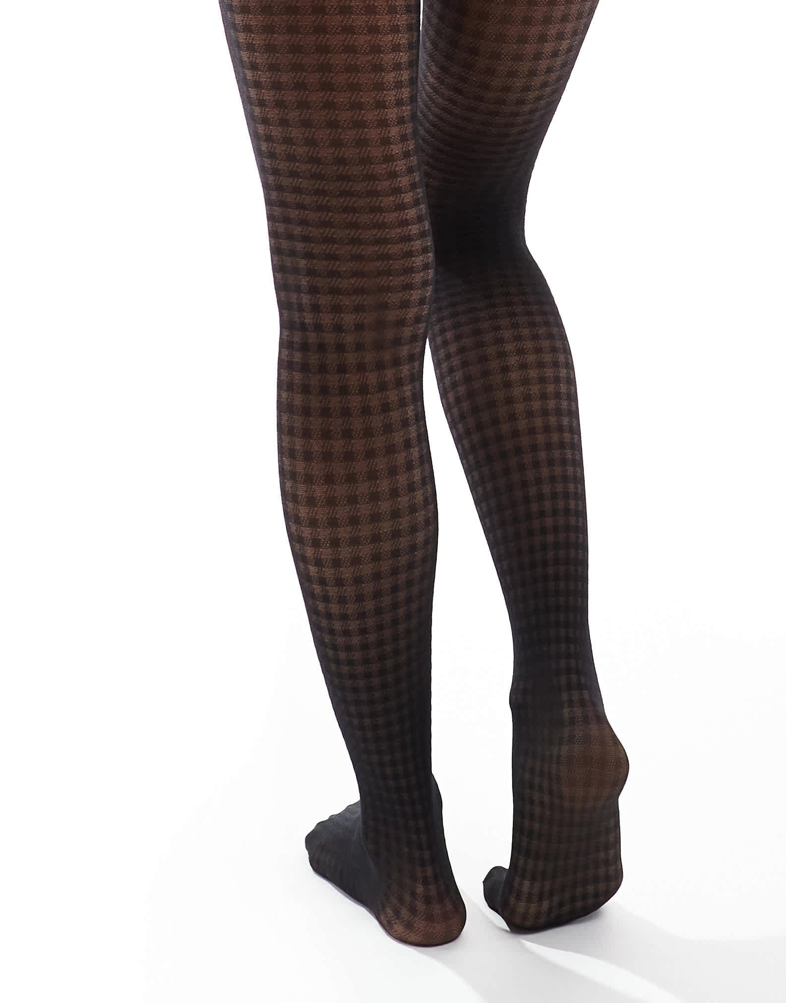ASOS DESIGN houndstooth tights in black - ASOS Sample Sale