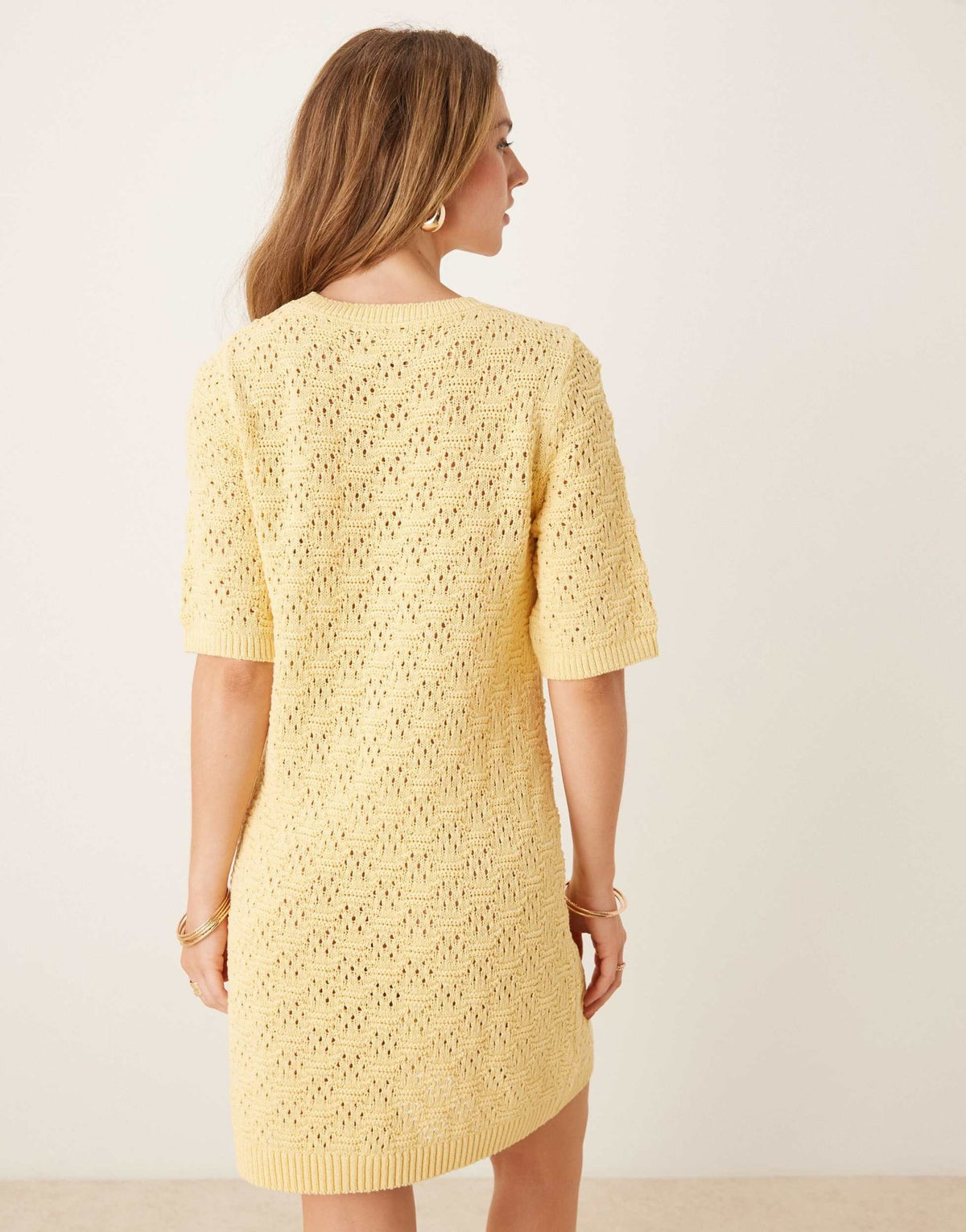 ASOS DESIGN knitted half sleeve t-shirt mini dress - ASOS Sample Sale