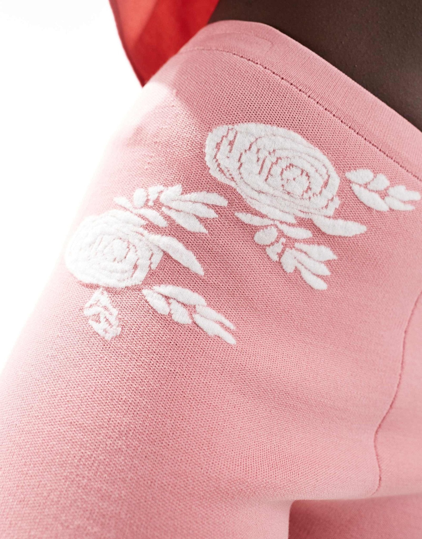 ASOS DESIGN knitted short with floral jacquard pattern co - ord in Dusty Pink - ASOS Sample Sale