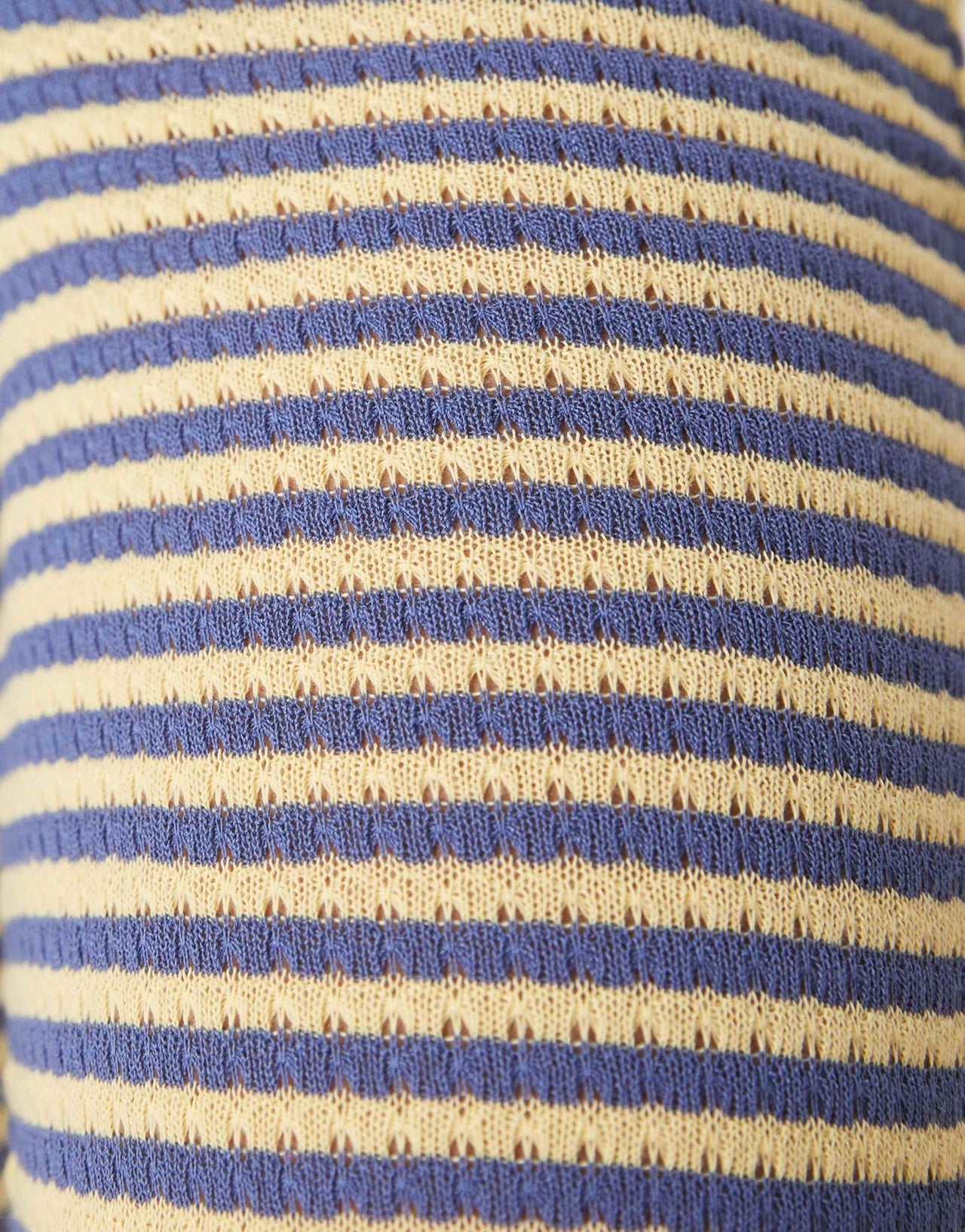 ASOS DESIGN knitted wide leg trouser co-ord in blue and yellow stripe - ASOS Sample Sale