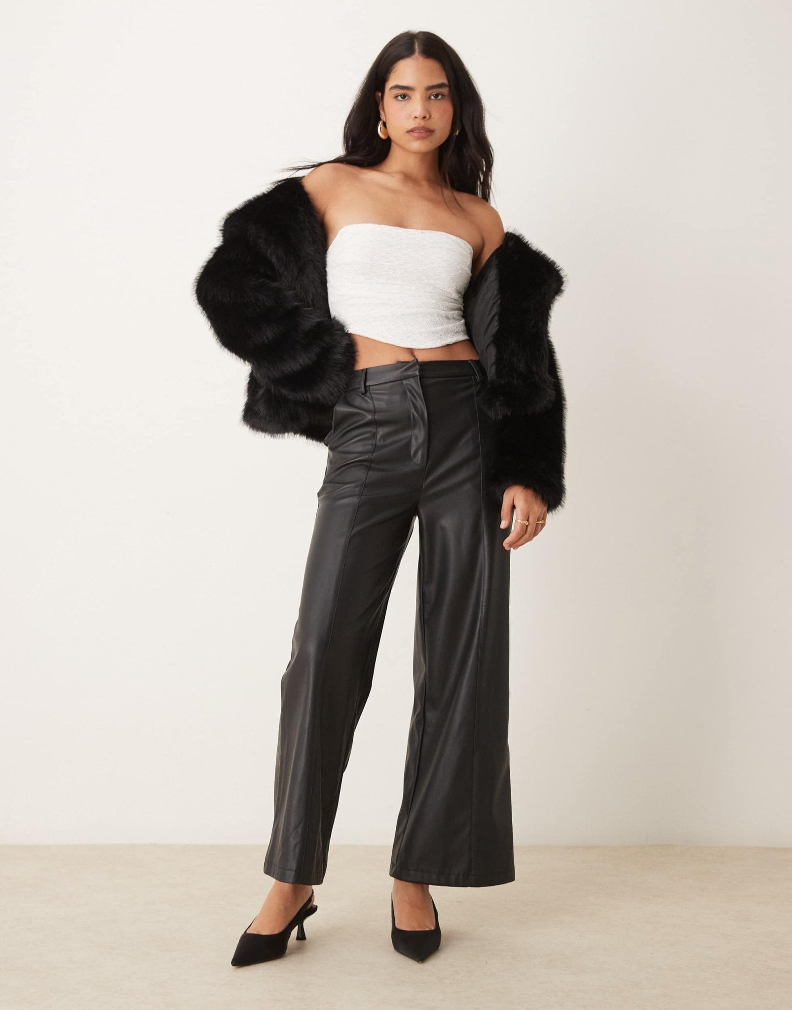 ASOS DESIGN lace draped corset top in white - ASOS Sample Sale