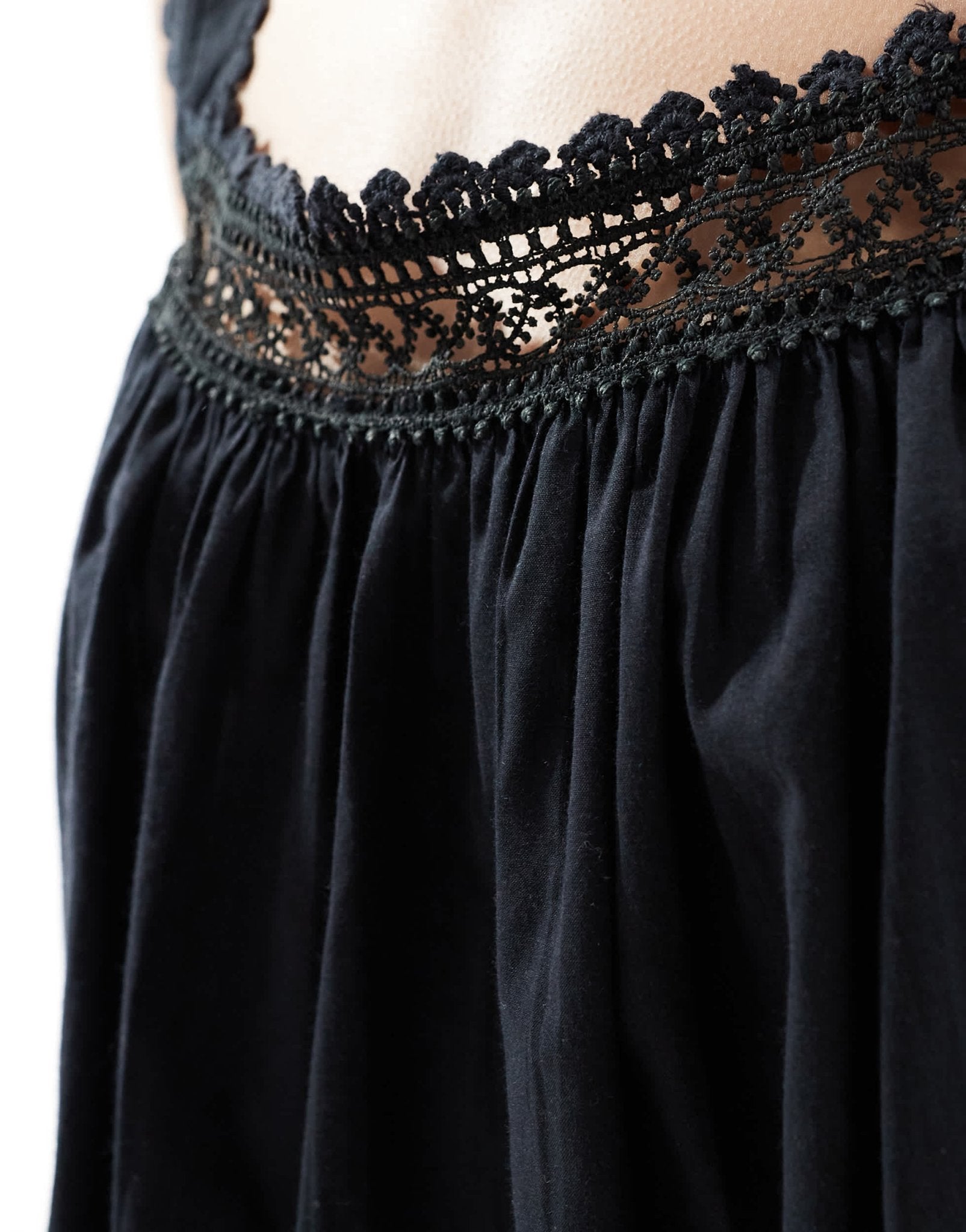 ASOS DESIGN lace trim square neck cami top in black - ASOS Sample Sale