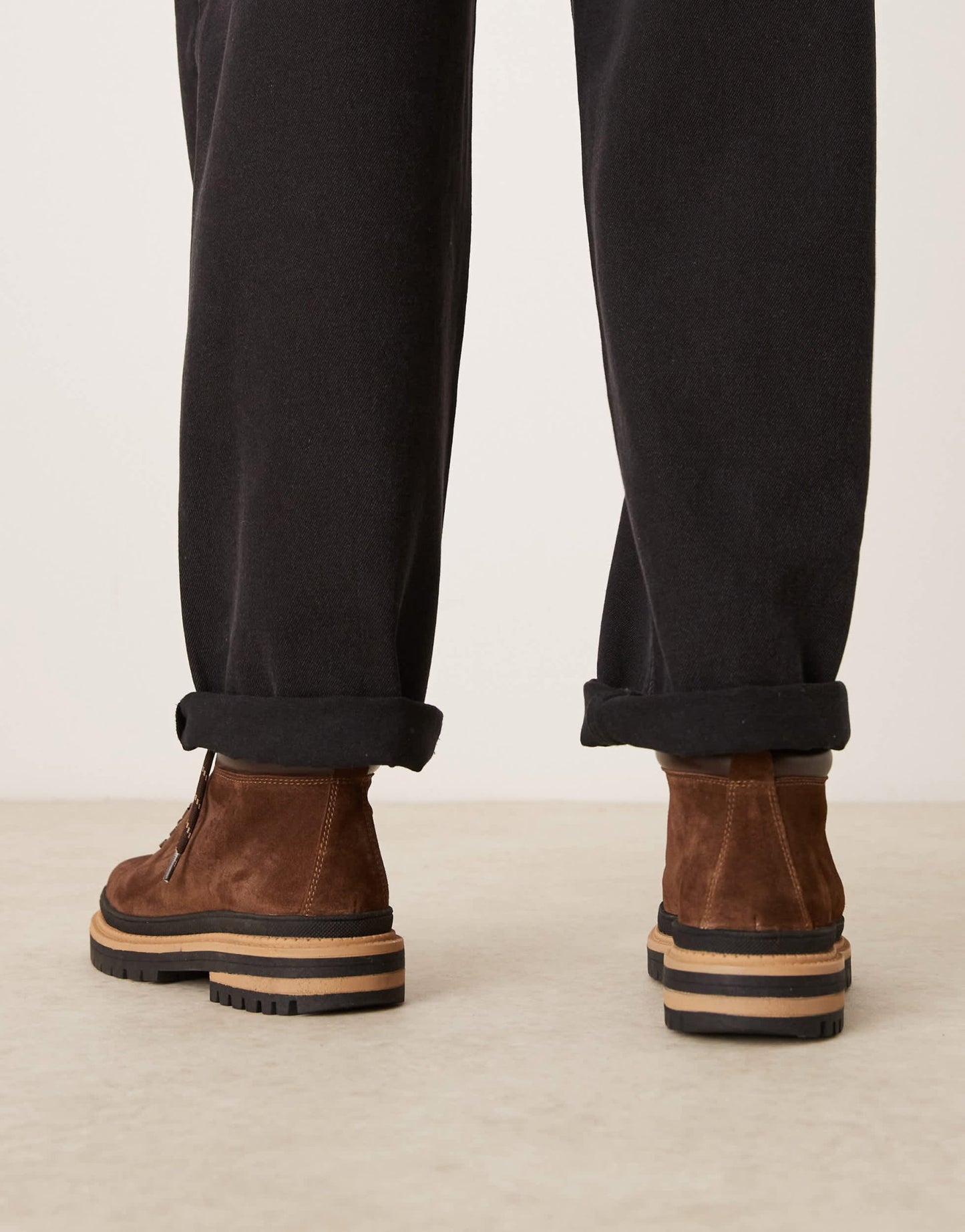 ASOS DESIGN lace up hiker boots in brown suede - ASOS Sample Sale