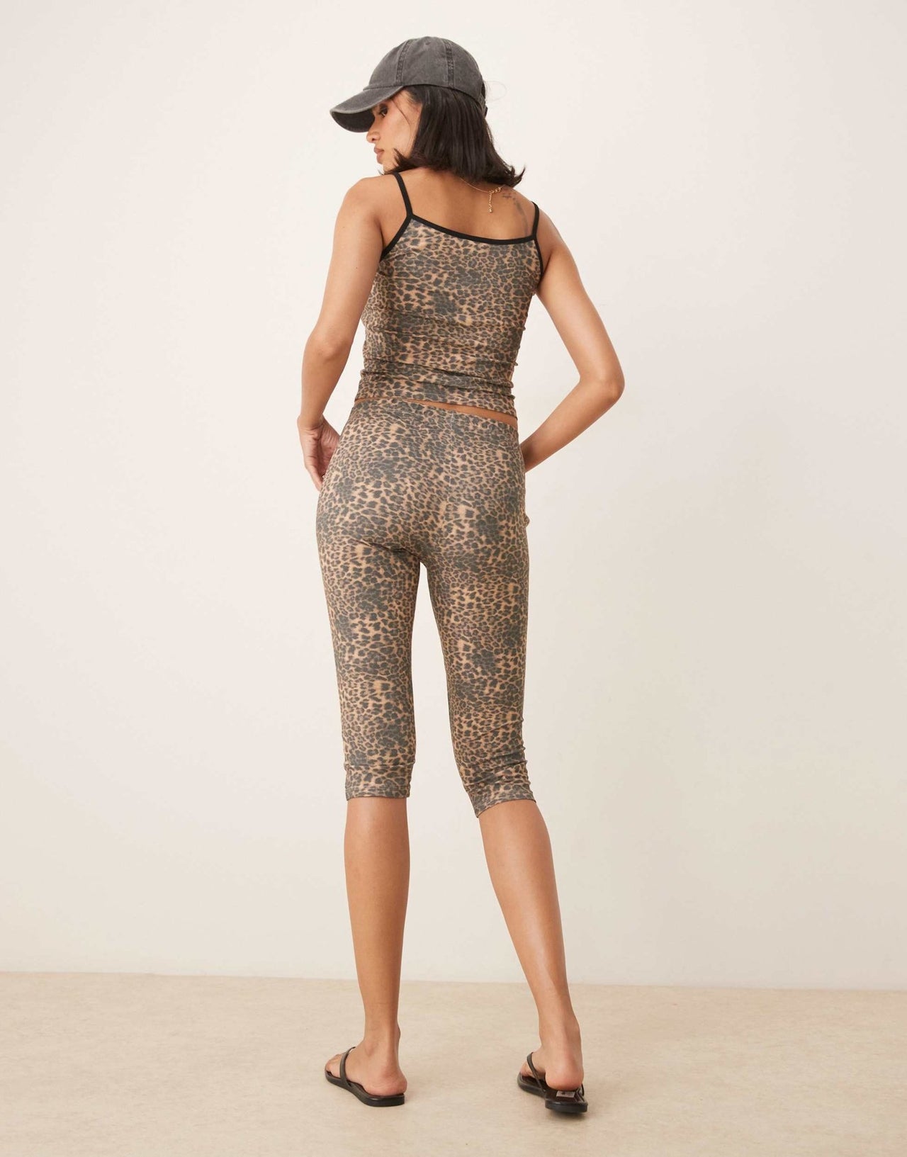 ASOS DESIGN leopard print capri legging co-ord - ASOS Sample Sale