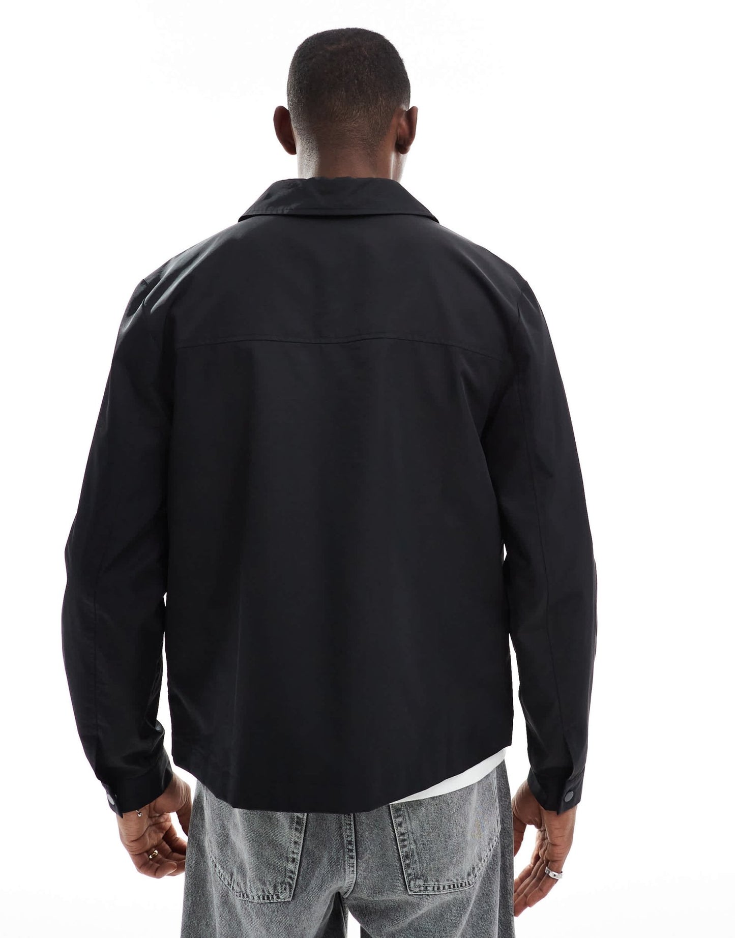 ASOS DESIGN lightweight coach jacket in black - ASOS Sample Sale
