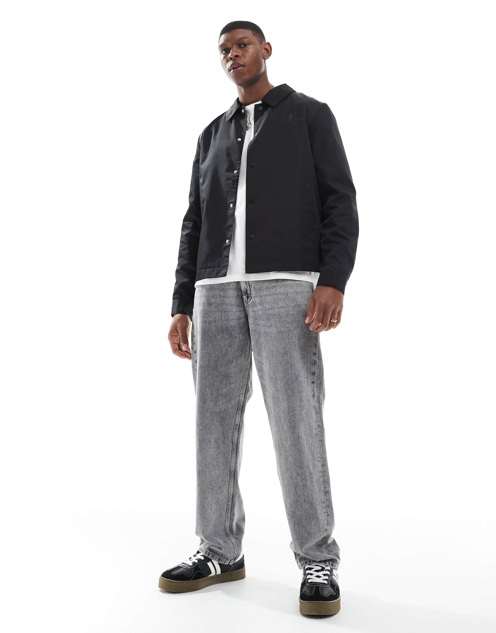 ASOS DESIGN lightweight coach jacket in black - ASOS Sample Sale